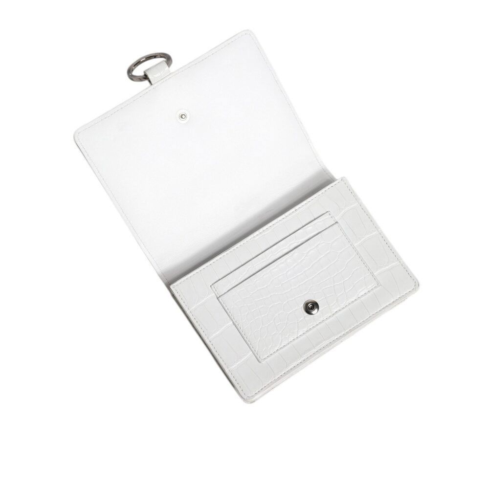 Dolce & Gabbana Dolce & Gabbana White Blue Leather Bifold Crossbody Sling Wa Size ONE SIZE - 6 Thumbnail