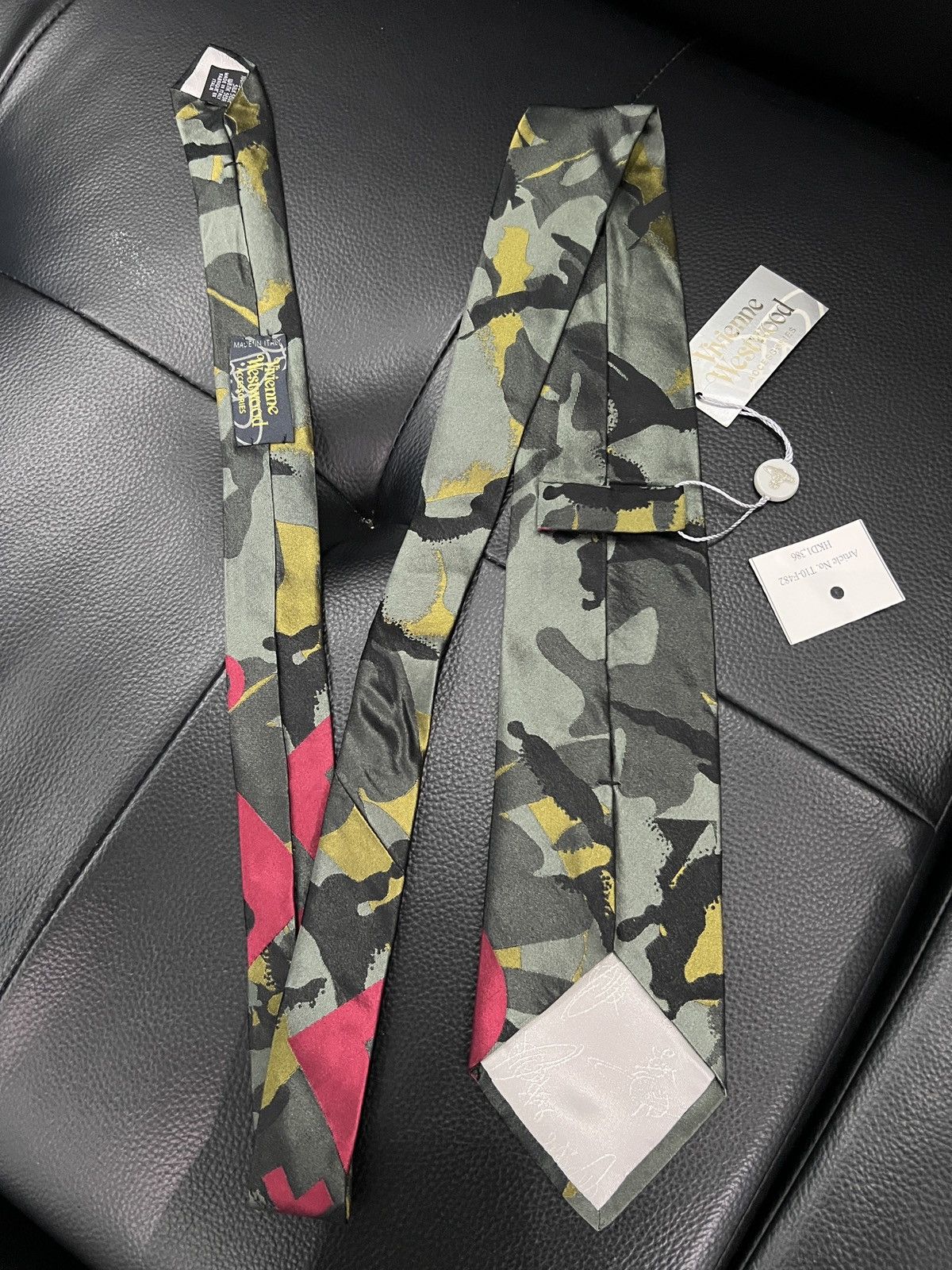 Vivienne Westwood Vivienne Westwood +5 Saturn Camouflage Tie Size ONE SIZE - 4 Thumbnail