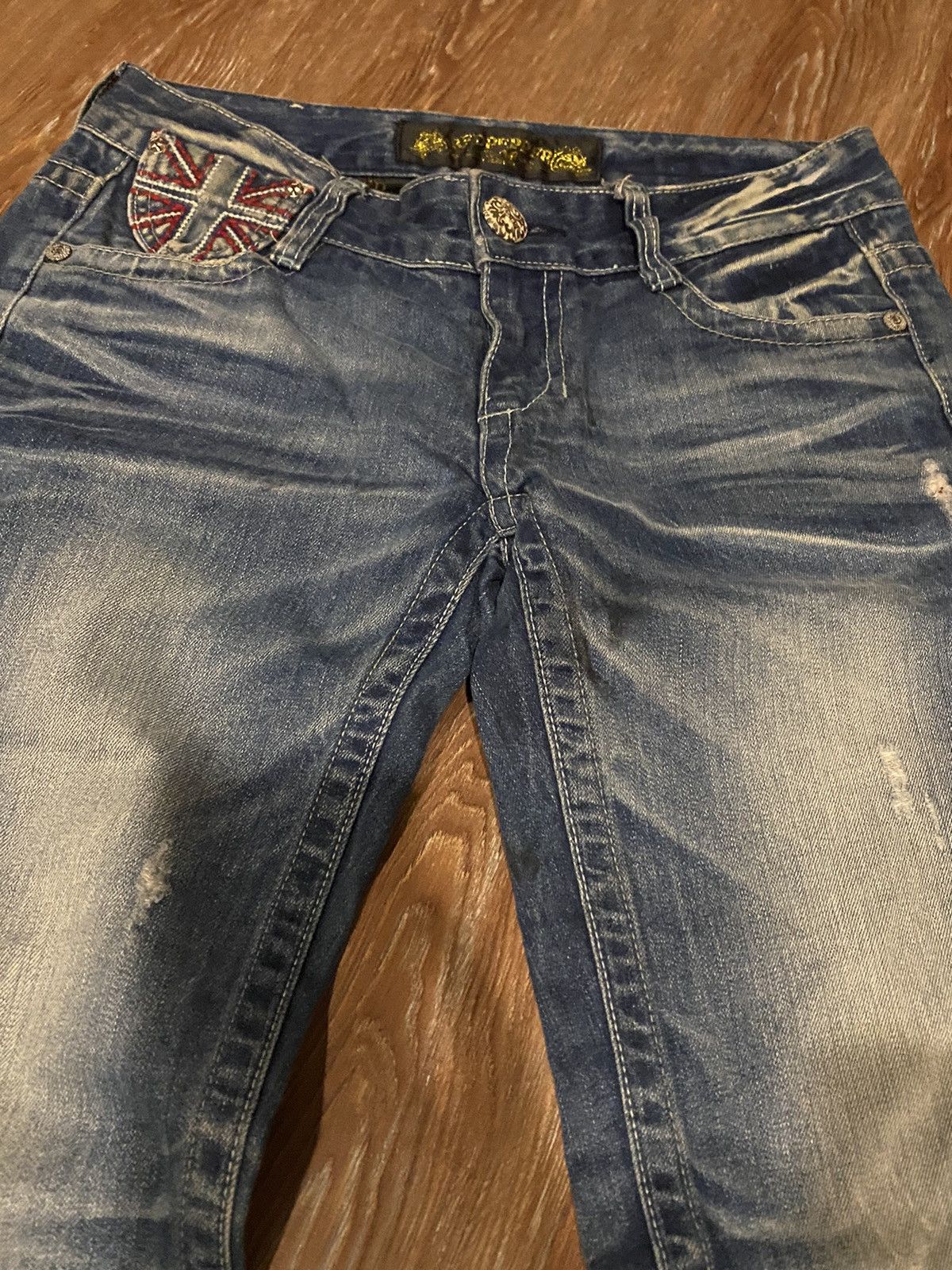 Hysteric Glamour Flare jeans redpepper distressed Boot cut Size 32" / US 10 / IT 46 - 5 Thumbnail