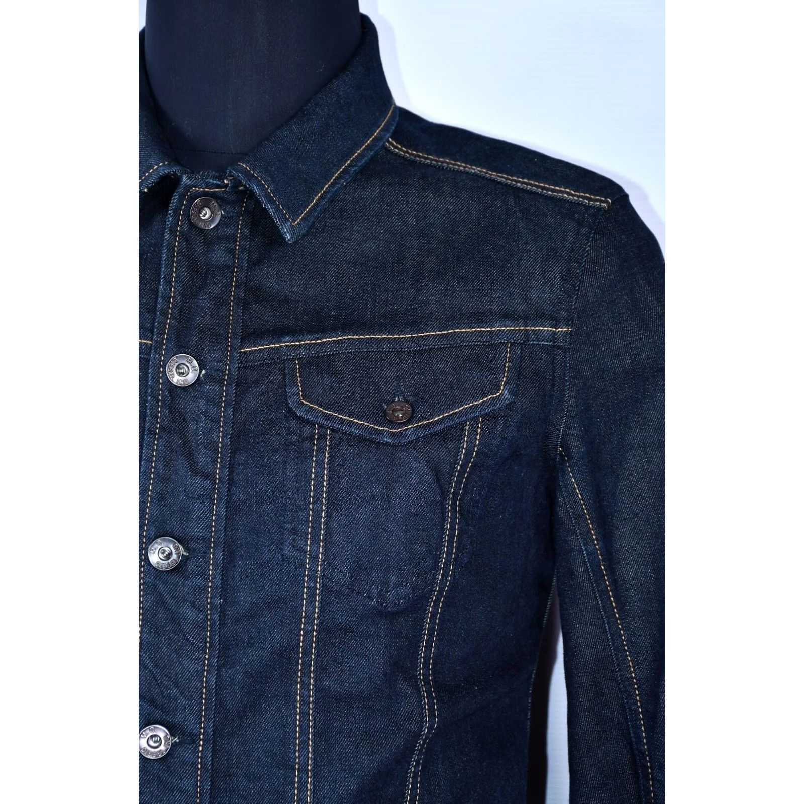Diesel Diesel Jympos Denim Jacket Men's M Slim Blue Jacket, Denim, 99% Cotton 1% Elastane, Casual, Regular Size M, Diesel Brand, Waist 24.02 inch? Size US M / EU 48-50 / 2 - 7 Thumbnail