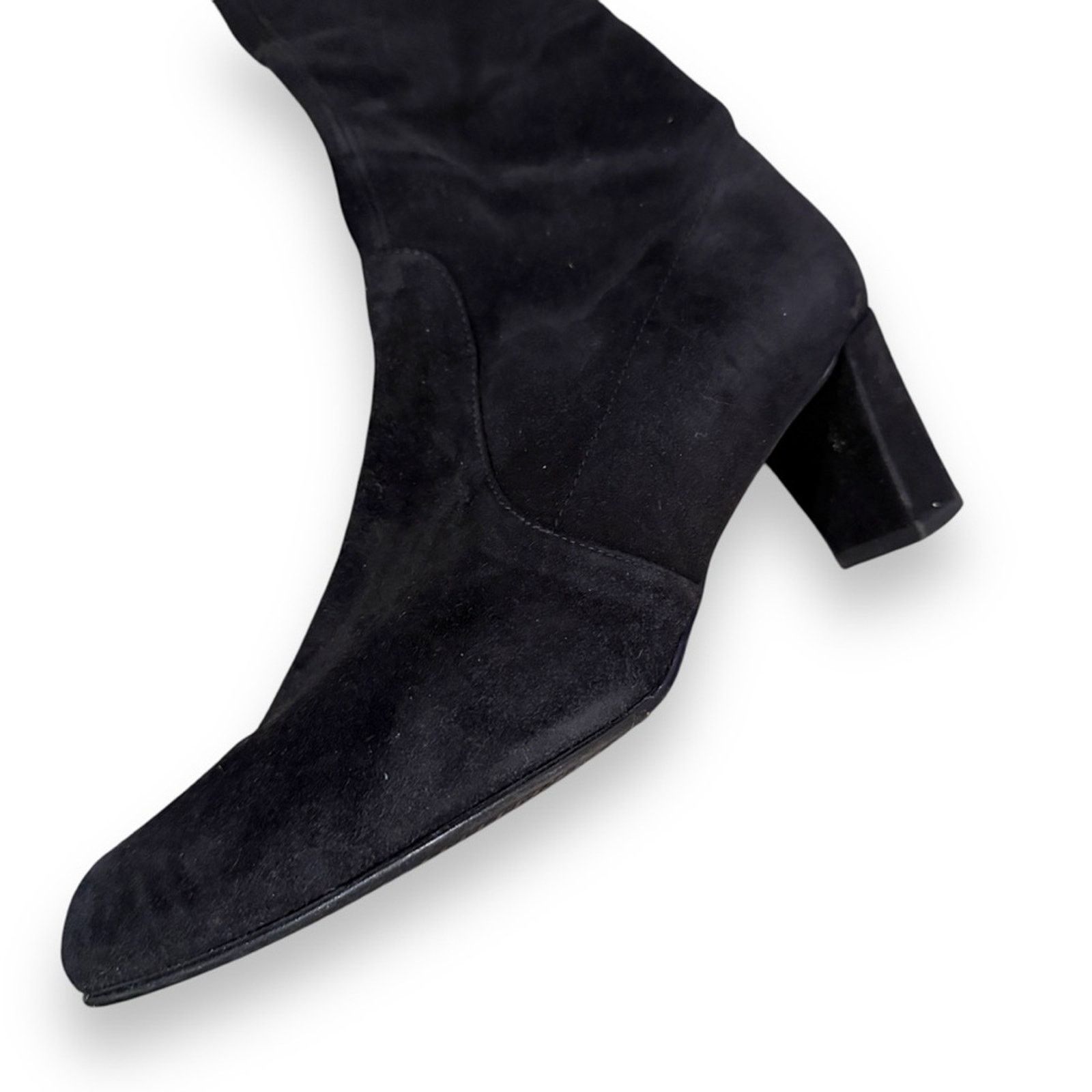 Stuart Weitzman Stuart Weitzman Chicboot Black Suede Knee High Boots Sz 8W Size US 8 / IT 38 - 12 Thumbnail