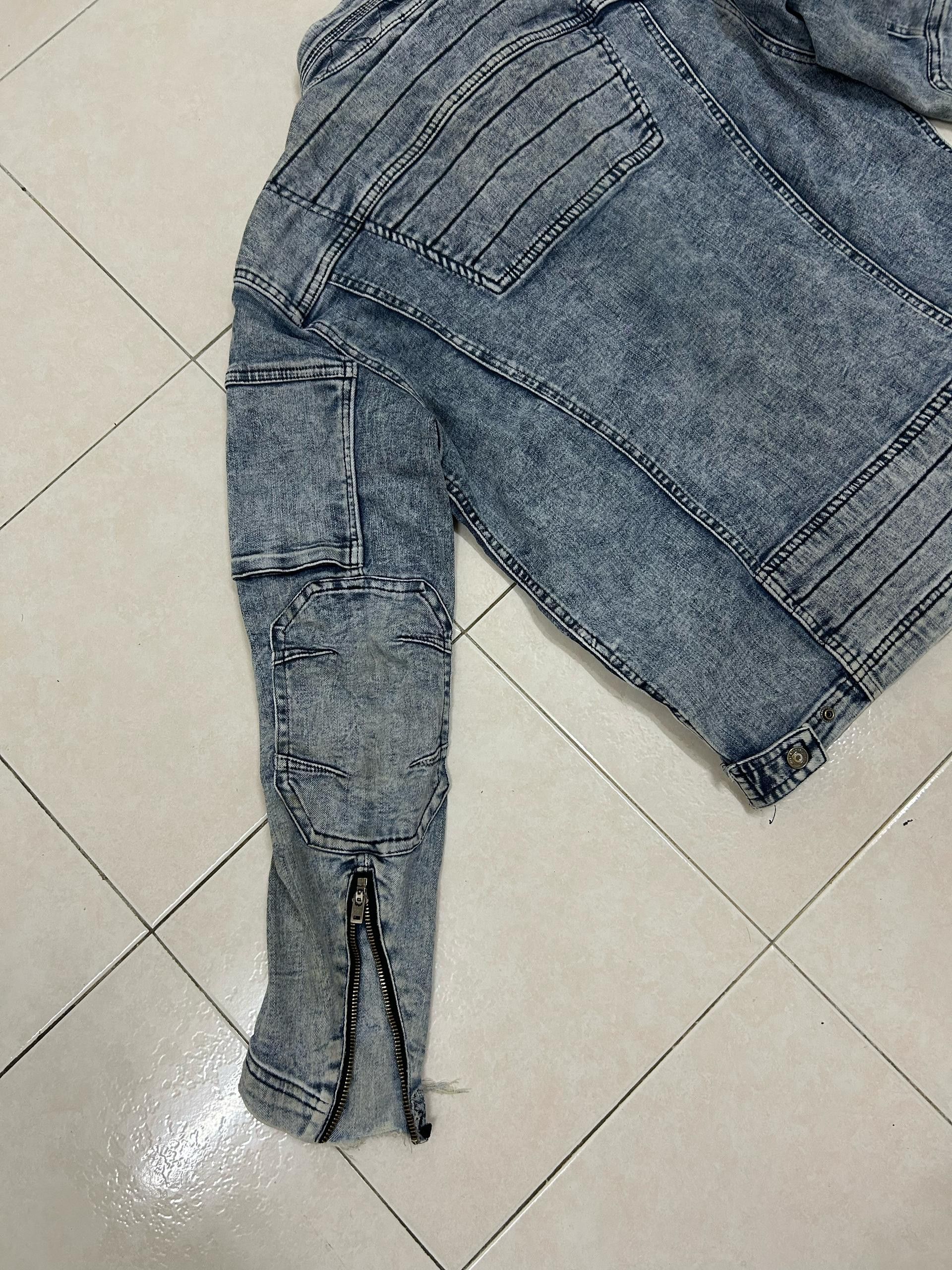 Vintage Rare Fielcore Denim Stretch Jacket Size US M / EU 48-50 / 2 - 14 Thumbnail