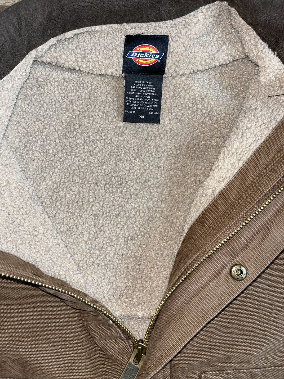Dickies × Vintage Crazy Vintage 90’s Y2K Brown Workwear Carhartt Style Jacket Size US XXL / EU 58 / 5 - 8 Thumbnail