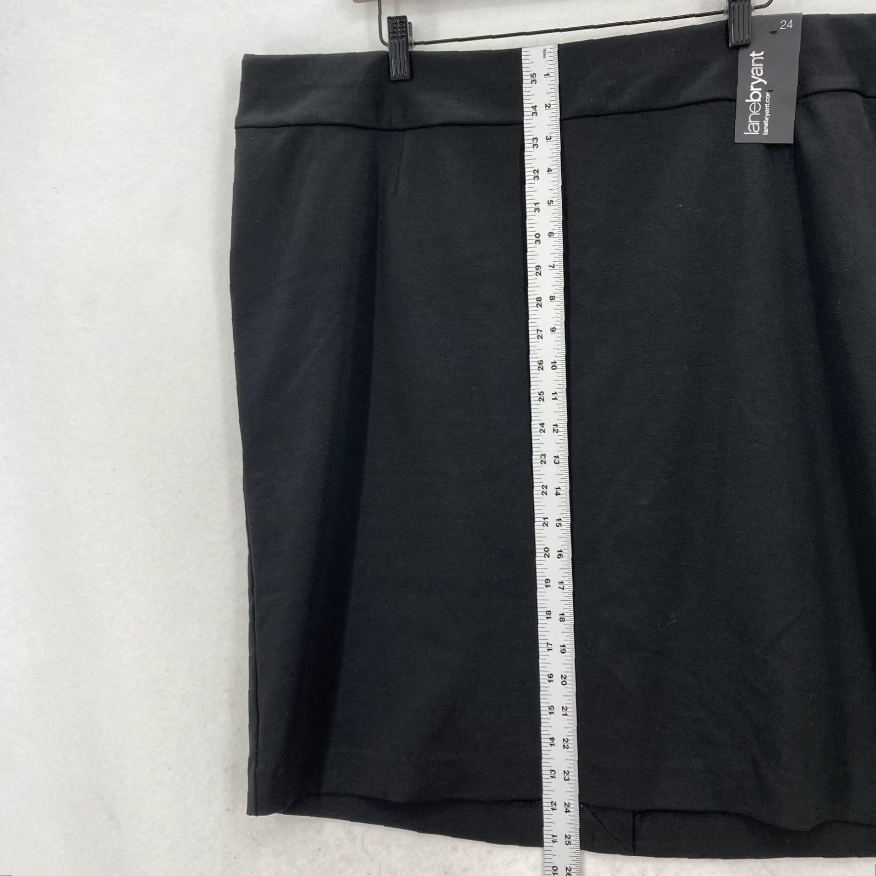 Vintage Lane Bryant Skirt Womens 24 Black Pencil Pull On Career Office Stretch Classic Skirt Womens 24 Black Pencil Pull On Career Office Stretch Classic Size 42" / US 20 - 5 Thumbnail