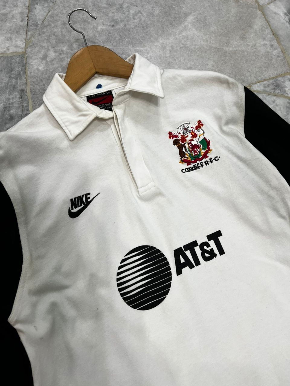 Vintage 1995 1996 Cardiff RFC Rugby Union Away Shirt Size US S / EU 44-46 / 1 - 2 Thumbnail