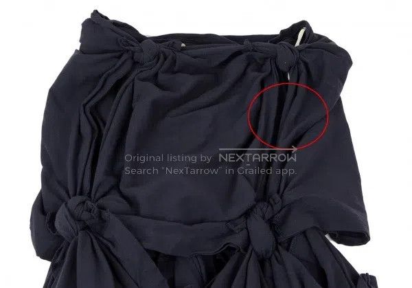Comme des Garcons Comme Des Garcons size S Navy Blue Vintage Knot Design Hal Size 22" - 5 Thumbnail