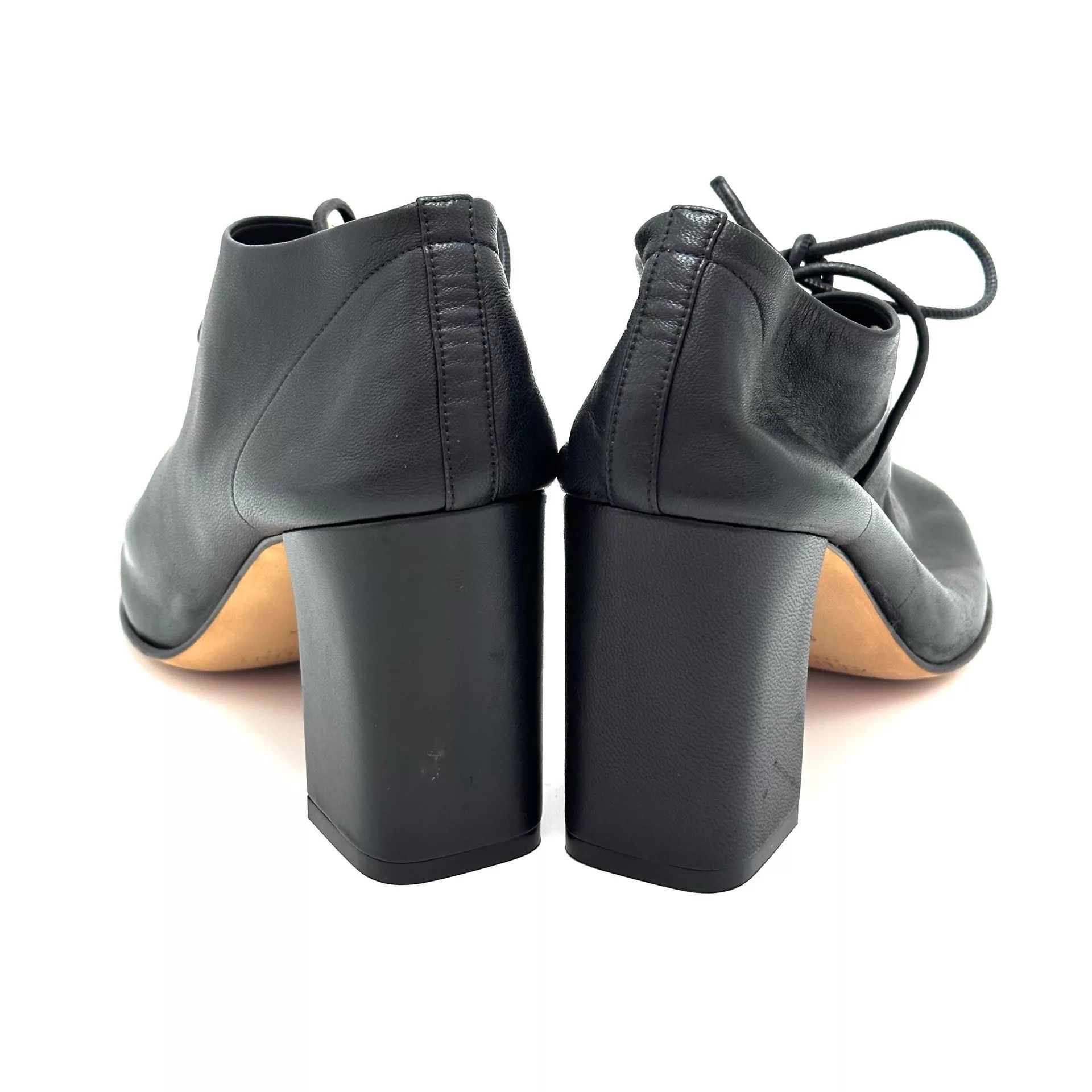 Celine CELINE Lace-up Block Heel Shoes 39 (98) Size US 8.5 / IT 38.5 - 3 Thumbnail