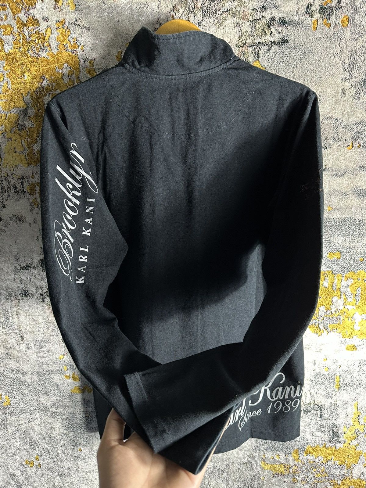 Beauty Beast VTG BROOKLYN KARL KANI 1989 HALF ZIP STUDDED TRIBAL SHIRT Size US M / EU 48-50 / 2 - 9 Thumbnail