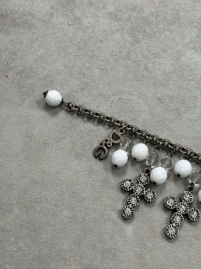 Dolce & Gabbana Dolce & Gabbana Silver Metal Charm Cross Bracelet Size ONE SIZE - 9 Thumbnail