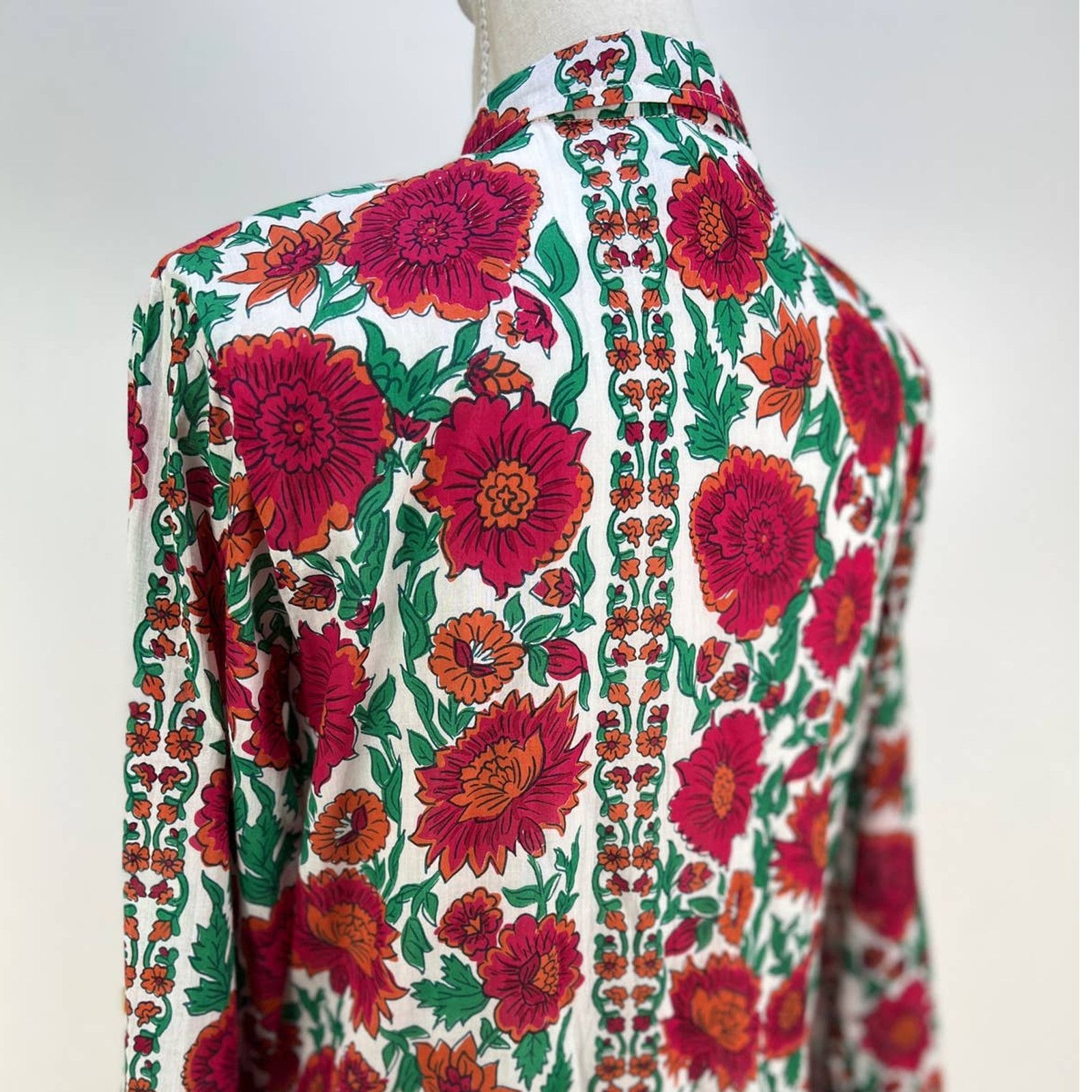 Other Ro's Garden Deauville Mini Dress Red Floral Size M / US 6-8 / IT 42-44 - 9 Thumbnail