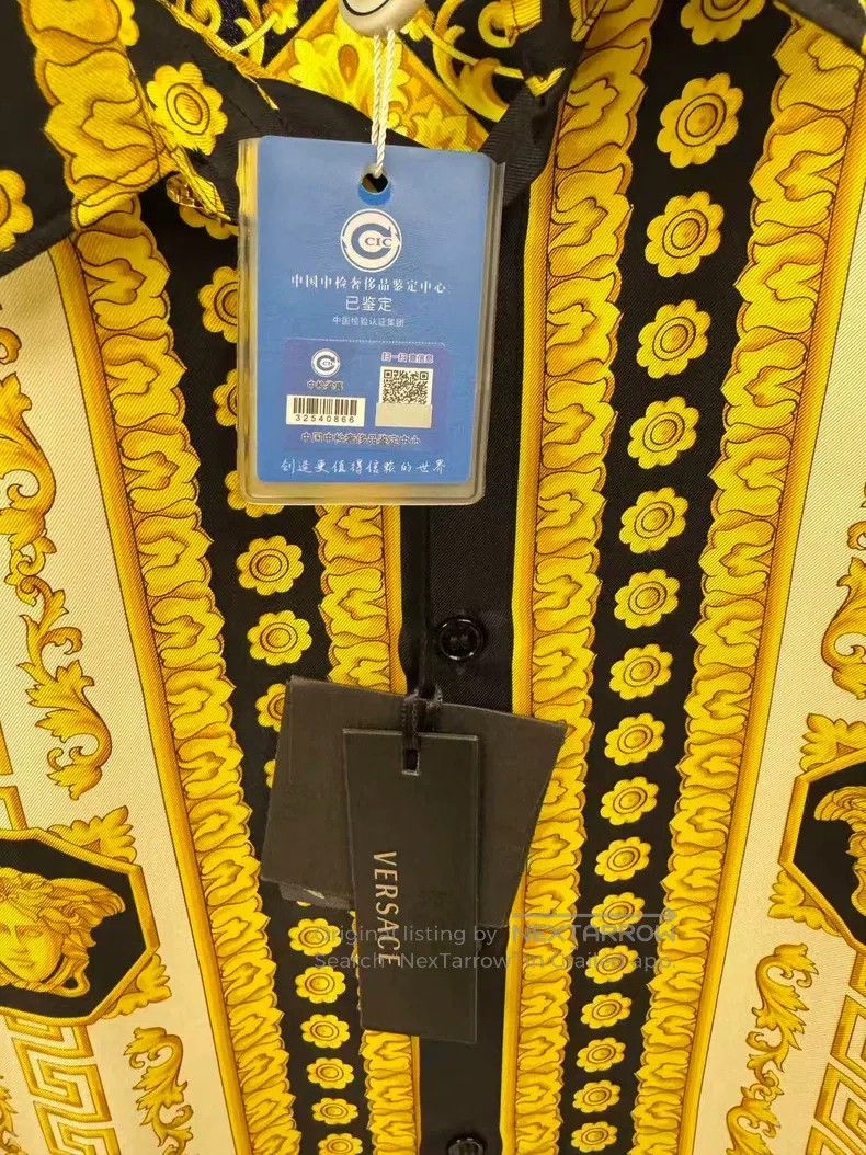 Versace Versace Silk black gold medusa long-sleeved shirt Size US L / EU 52-54 / 3 - 3 Thumbnail