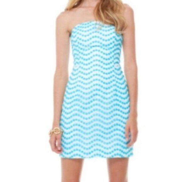 Lilly Pulitzer Lilly Pulitzer Leavens embroidered strapless dress 0 Size XS / US 0-2 / IT 36-38 - 5 Thumbnail