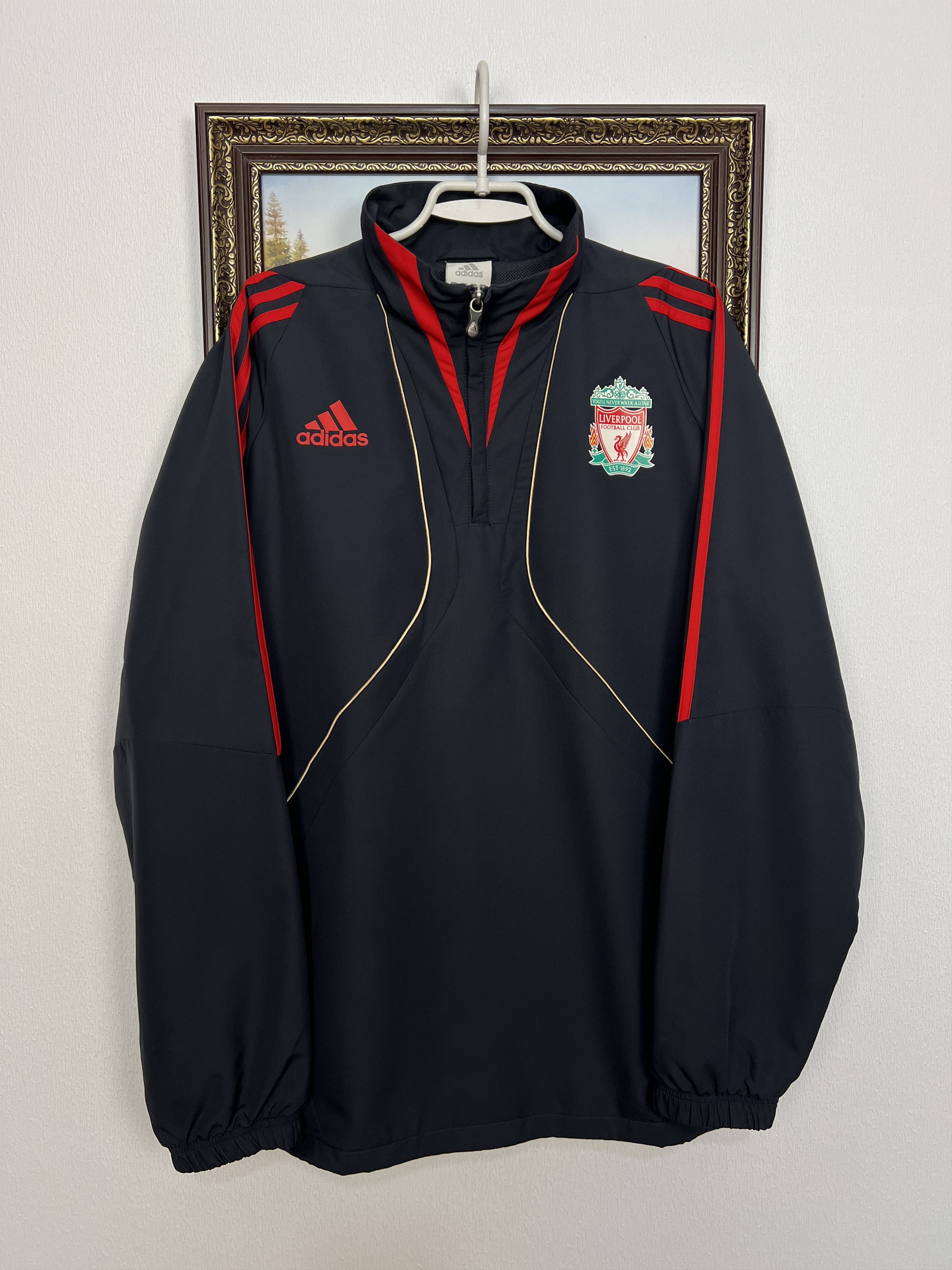 Adidas Liverpool Football Jacket Soccer Track Top Windbreaker Size US L / EU 52-54 / 3 - 1 Thumbnail