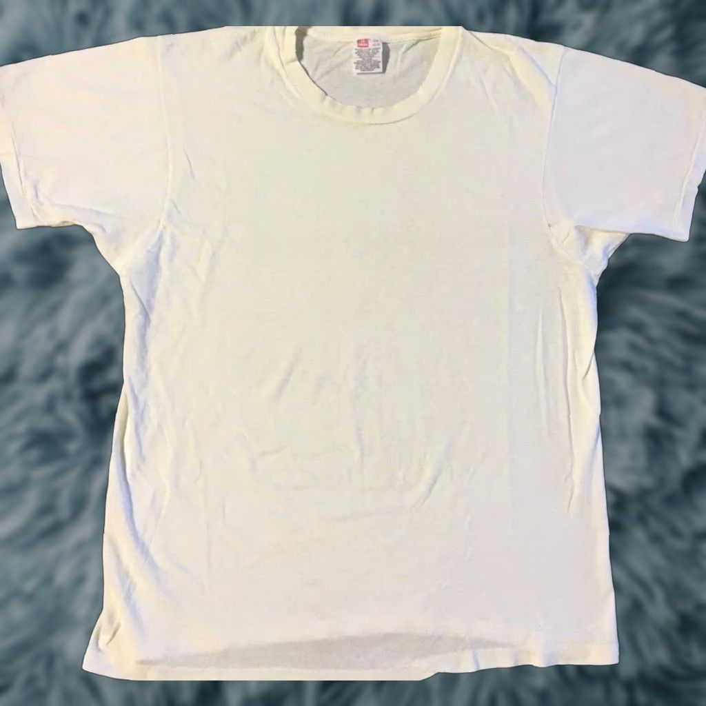 Hanes Vtg Hanes Shirt 90s Grunge Biker Punk Skate Surf Trucker Distressed S Mens White Casual T-Shirt Size S Size US S / EU 44-46 / 1 - 1 Thumbnail