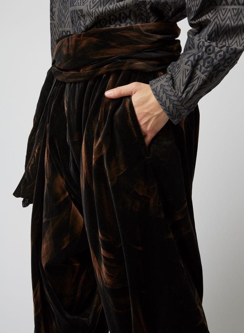 Yohji Yamamoto Yohji Yamamoto Pour Homme STRIPED VELVETEEN Pants Trouser Size US 30 / EU 46 - 13 Thumbnail
