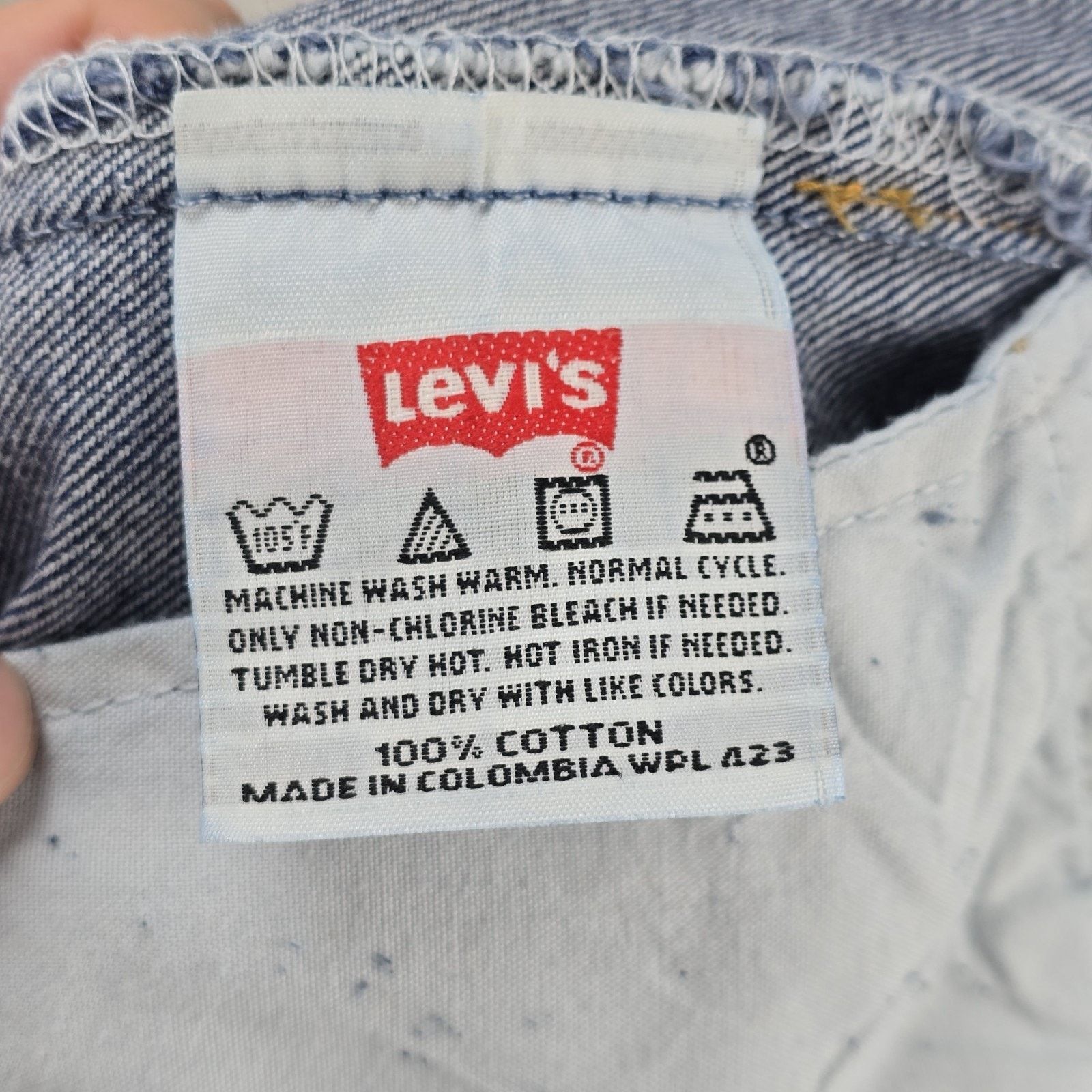 Levi's Vtg Levis 501 Jeans Men 29x32 (Fits 28x30) Button Fly Y2K Size US 28 / EU 44 - 6 Thumbnail