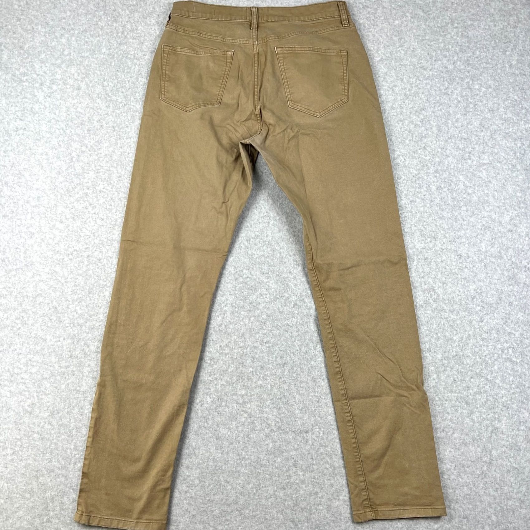Flint And Tinder Flint & Tinder 365 Pants Mens 30x32 Beige Huckberry Slim Fit Tapered Stretch Size US 30 / EU 46 - 2 Thumbnail