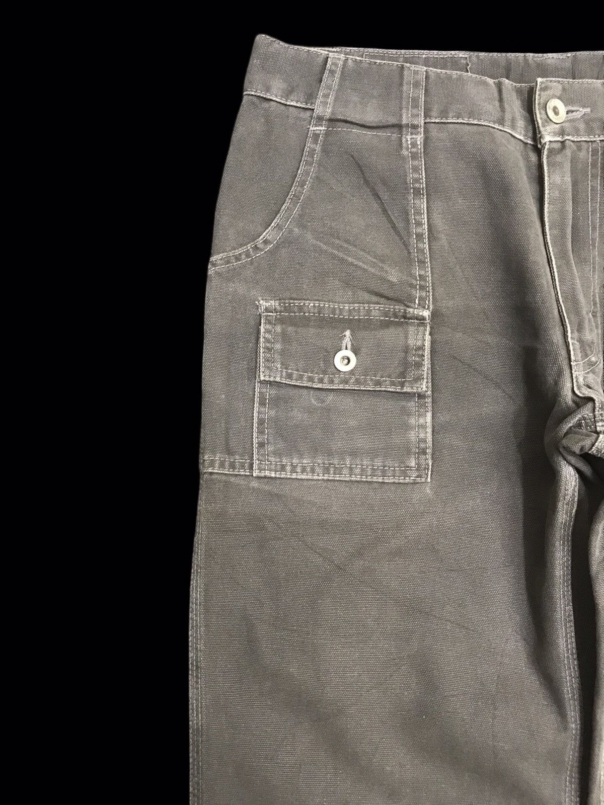 Japanese Brand 💥FLARE💥HIGH ROCK KOJIMA Designr Duck Canvas Bush Pant F120 Size US 30 / EU 46 - 4 Thumbnail