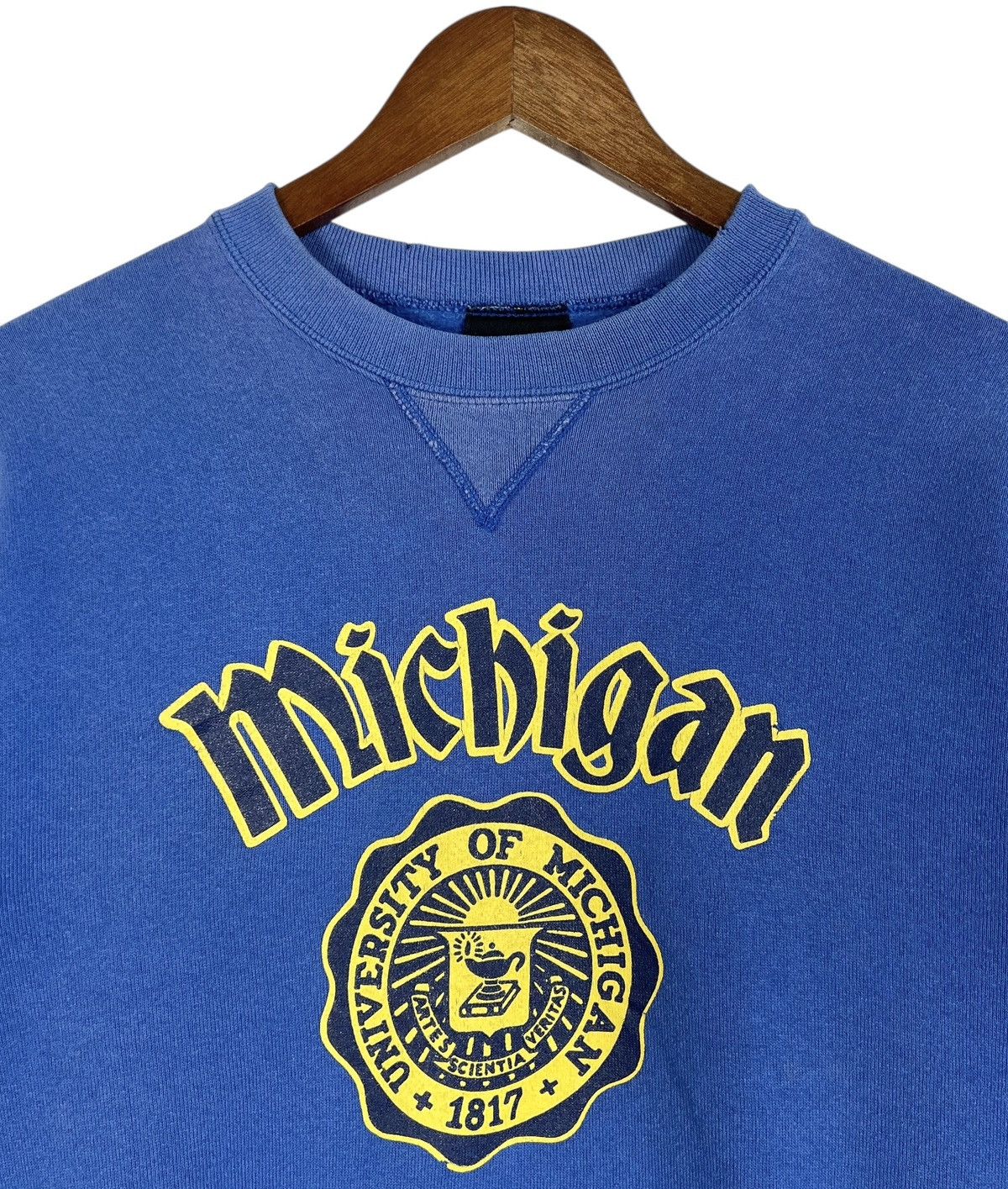 Vintage 90s Vintage University of Michigan Wolverines Crew Neck Size US M / EU 48-50 / 2 - 3 Thumbnail