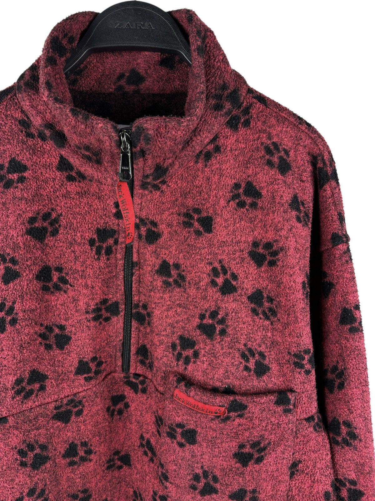 Jack Wolfskin Vintage 90’s Jack Wolfskin All Over Print Fleece Pullover Size US L / EU 52-54 / 3 - 4 Thumbnail