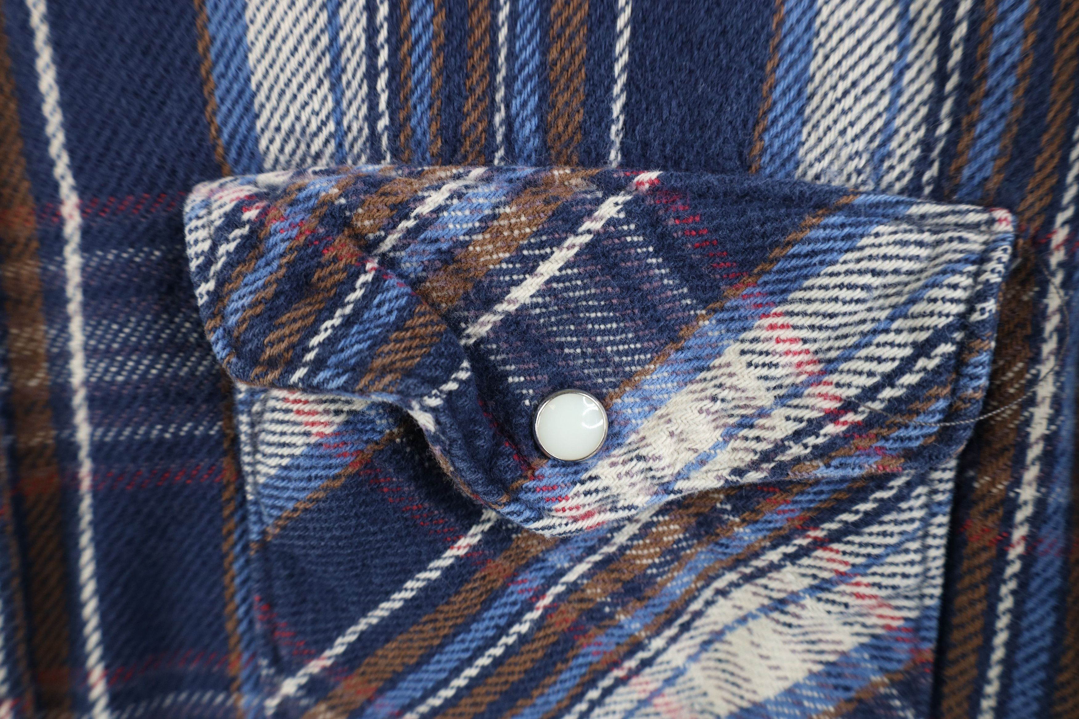 Vintage Vintage 90s Streetwear Flannel Western Snap Button Shirt USA Size US XL / EU 56 / 4 - 8 Thumbnail