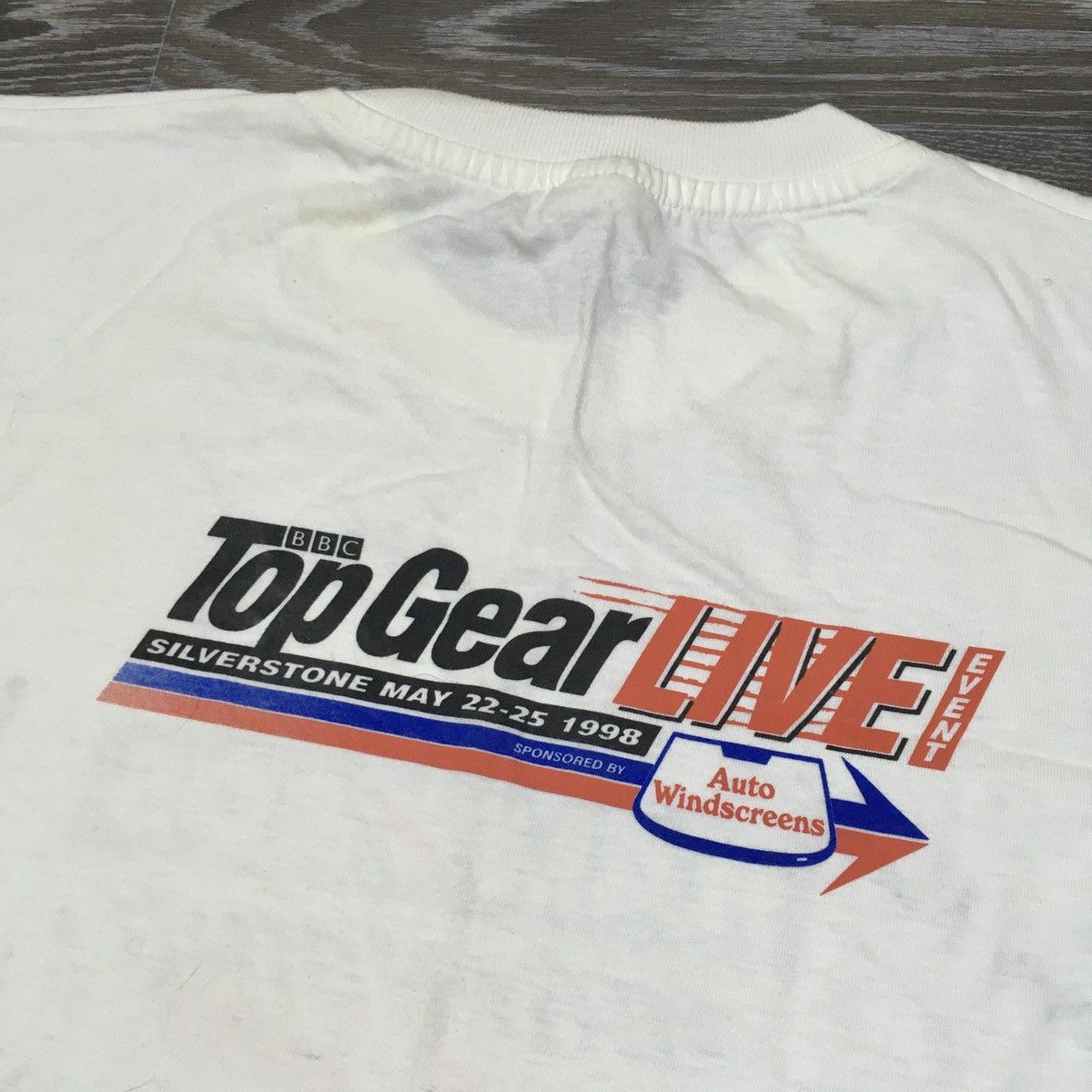 Vintage TOP GEAR BBC Live Show Silverstone May 1998 Signed T-shirt Size US L / EU 52-54 / 3 - 4 Thumbnail