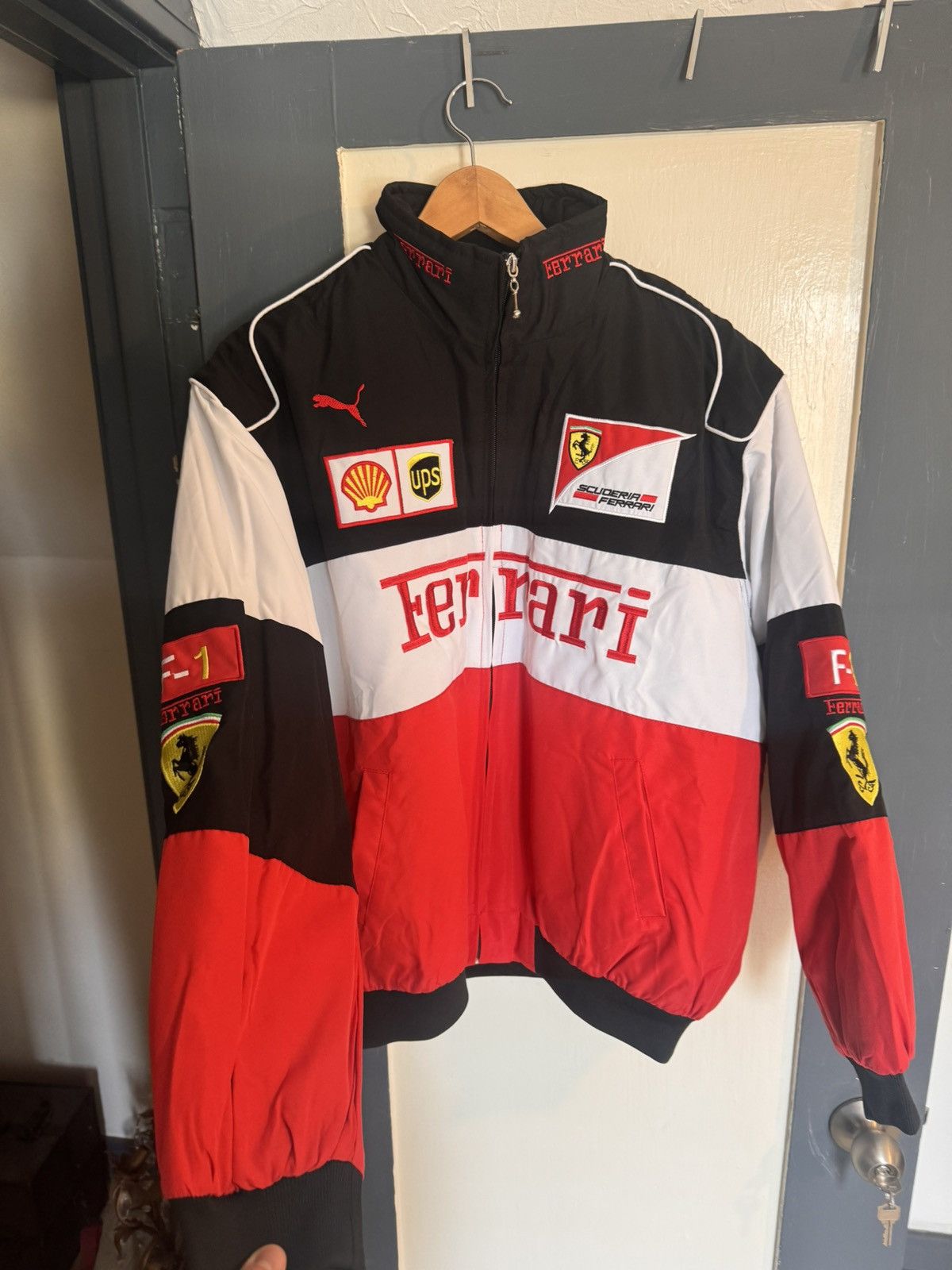 Image of Scuderia Ferrari Anniversary Jacket in Black, Men's (Size 2XL)