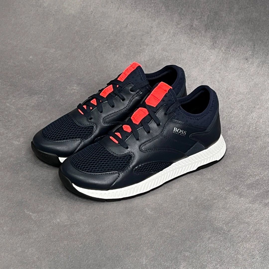 Hugo Boss HUGO BOSS Navy Color Block Cutout Sneakers 40 Size US 7 / EU 40 - 2 Thumbnail
