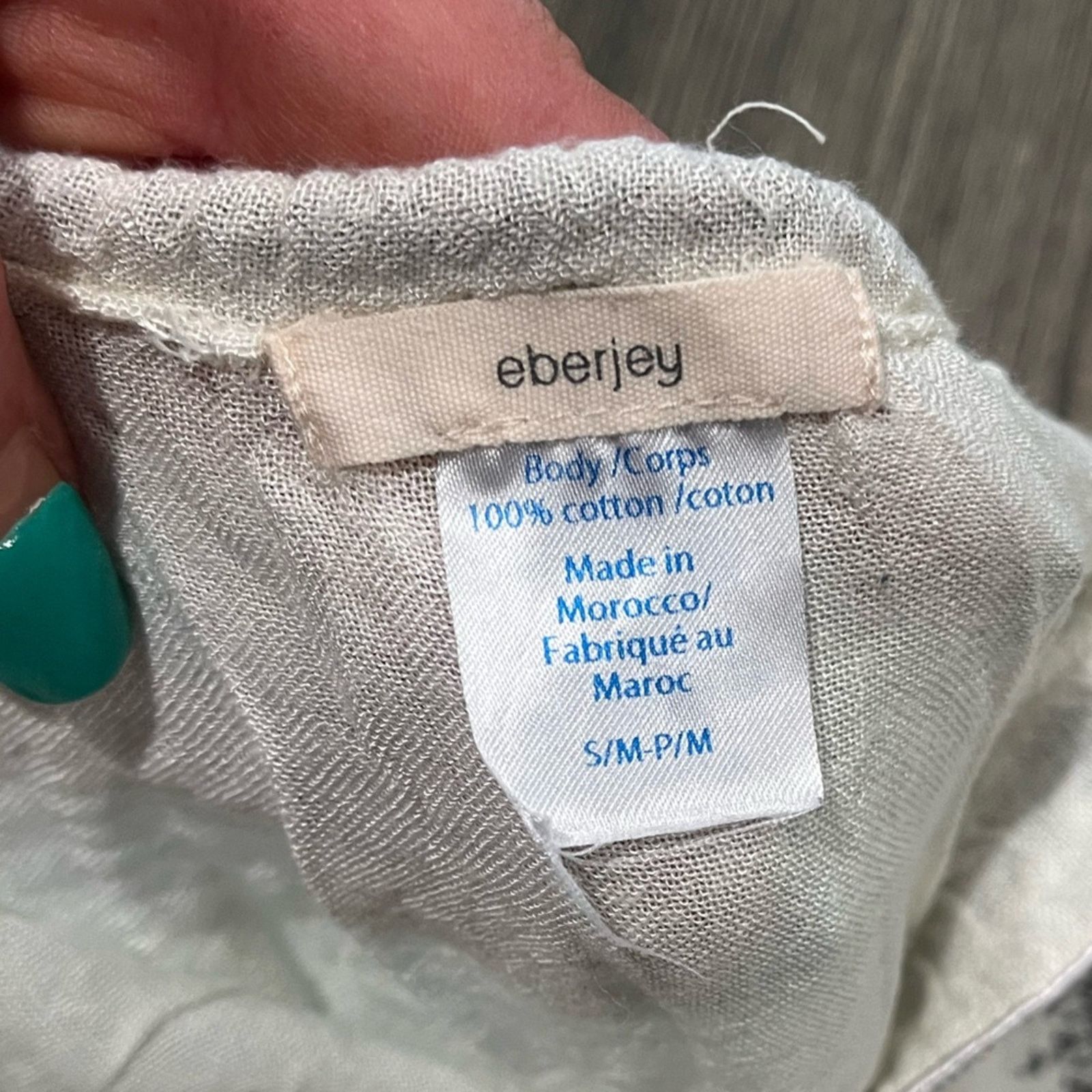 Eberjey Eberjey Playsuit Nador Rhea Romper Tasseled Embroidered S/M Size 26" / US 2 / IT 38 - 4 Thumbnail