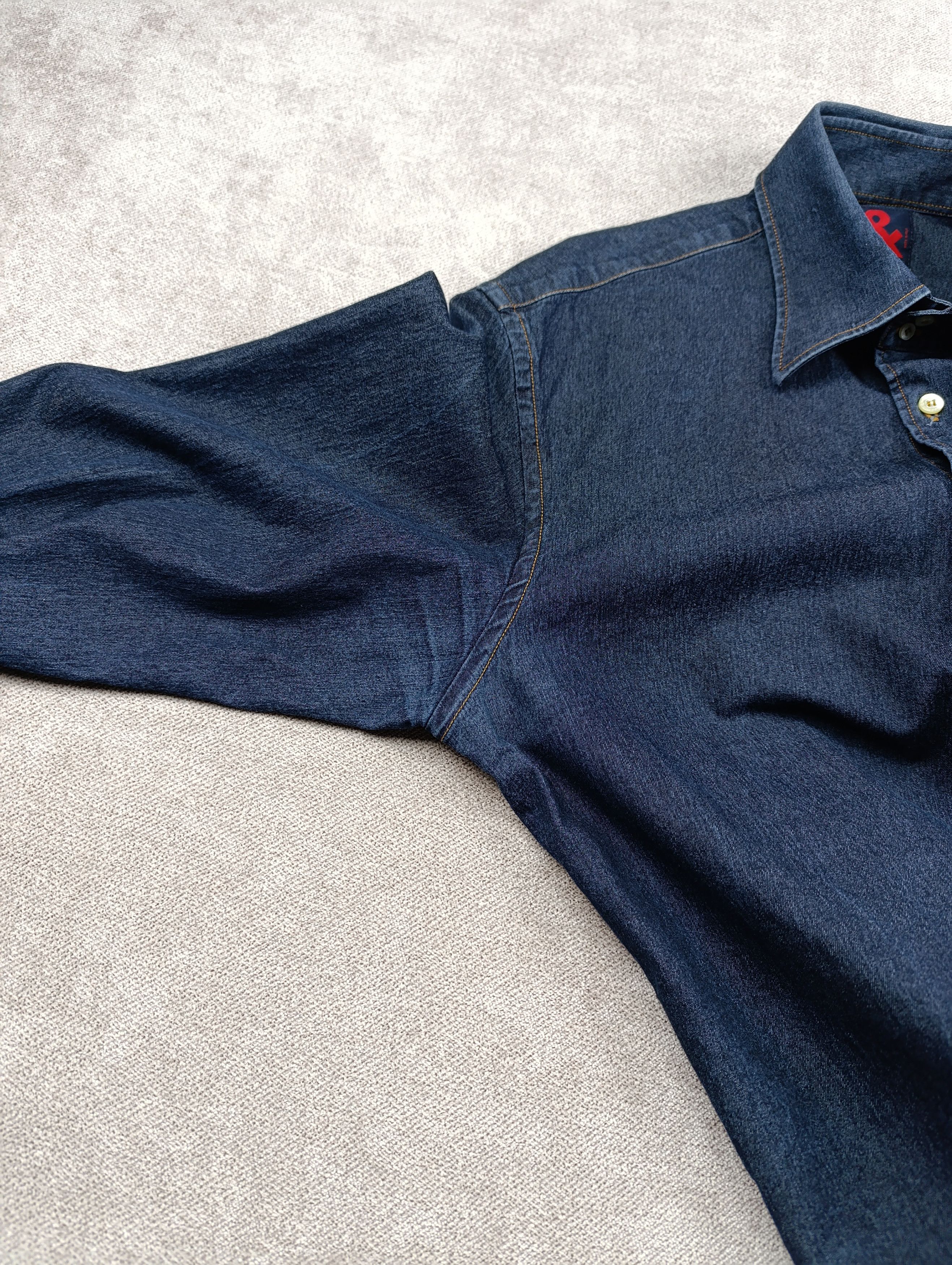Dolce & Gabbana Dolce Gabbana Mens Denim Stretch Shirt Size 52 Size US L / EU 52-54 / 3 - 5 Thumbnail