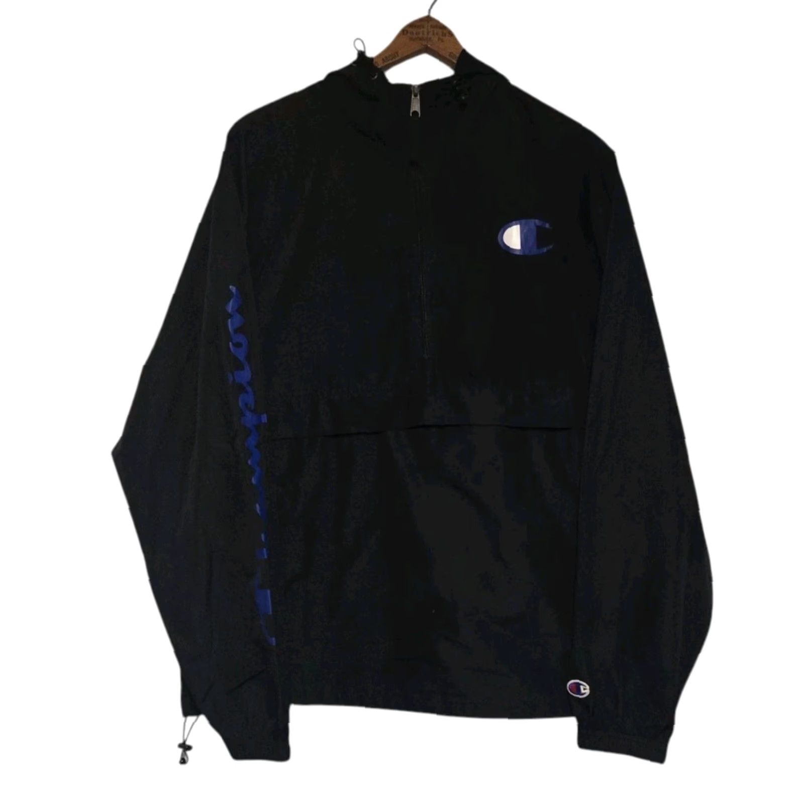 Champion Champion Windbreaker Jacket Pull Over Half Zip Rain Coat Anorak Men’s Medium Size US M / EU 48-50 / 2 - 2 Thumbnail