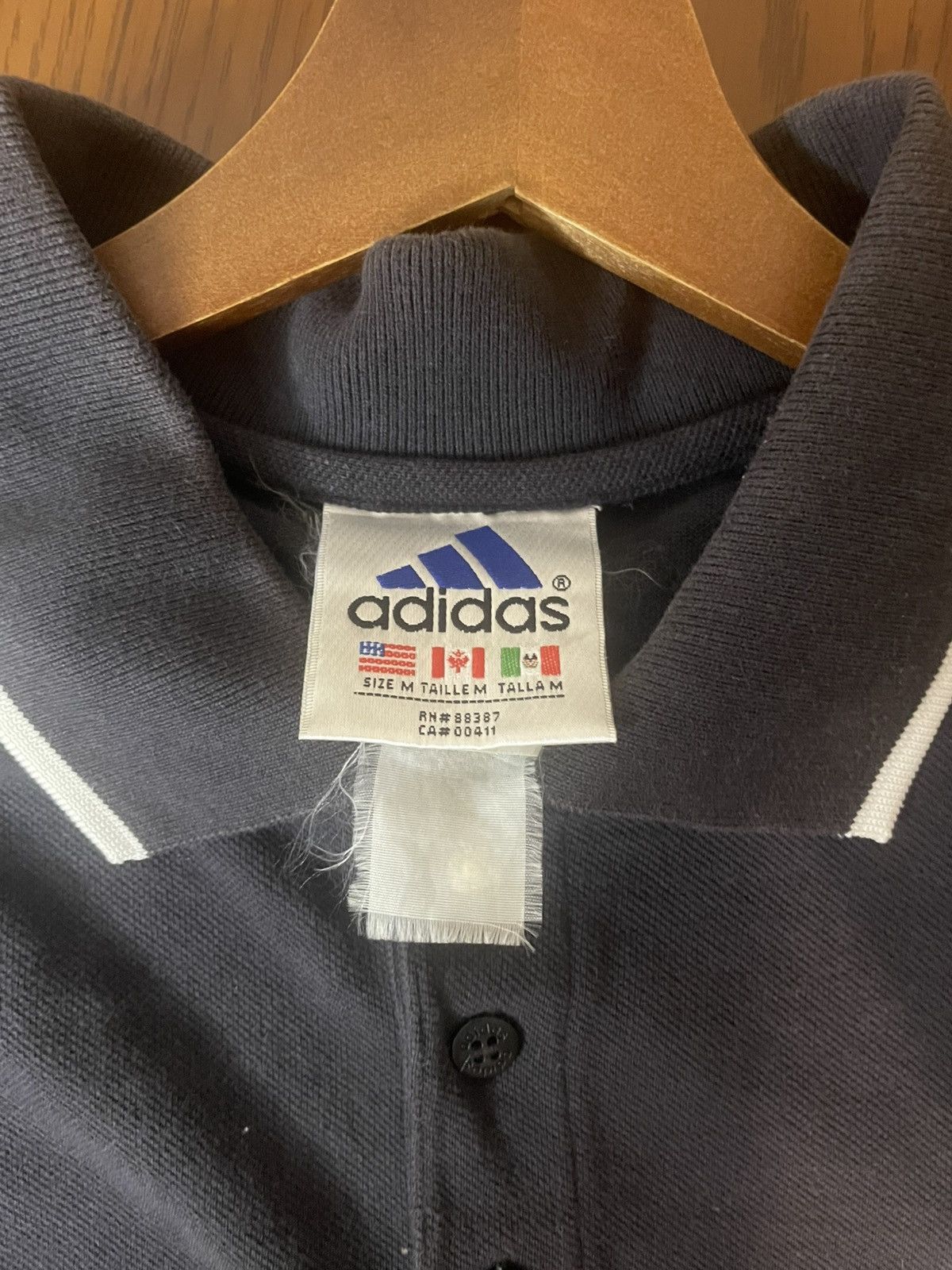 Vintage Vintage Y2K Adidas Polo Collar Tee Size US XL / EU 56 / 4 - 8 Thumbnail