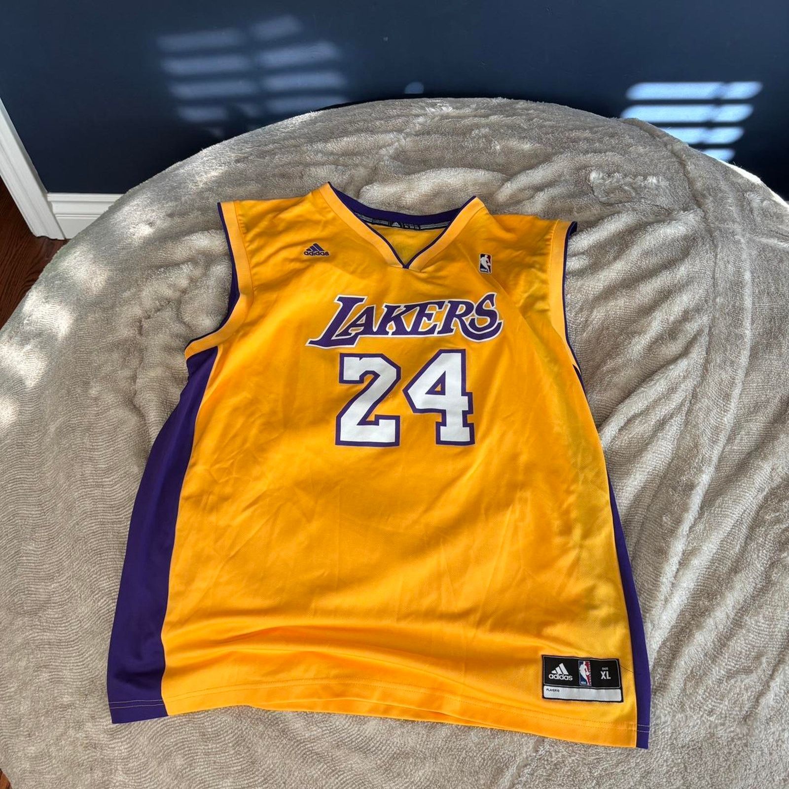 Adidas Vintage adidas la lakers Size US XL / EU 56 / 4 - 1 Thumbnail