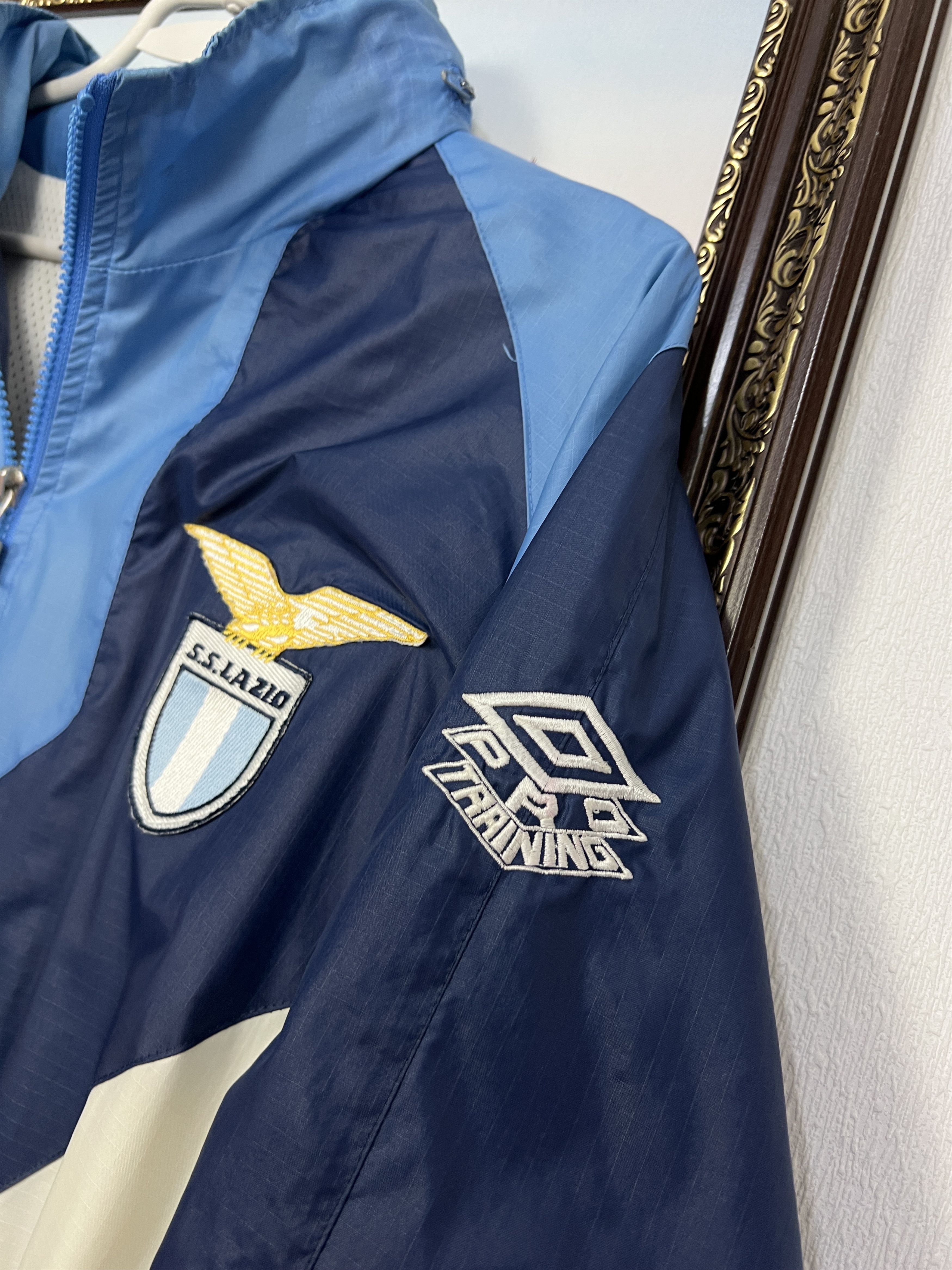 Umbro Vintage Lazio Football Jacket Soccer Track Top Rare Hype Size US XXL / EU 58 / 5 - 4 Thumbnail