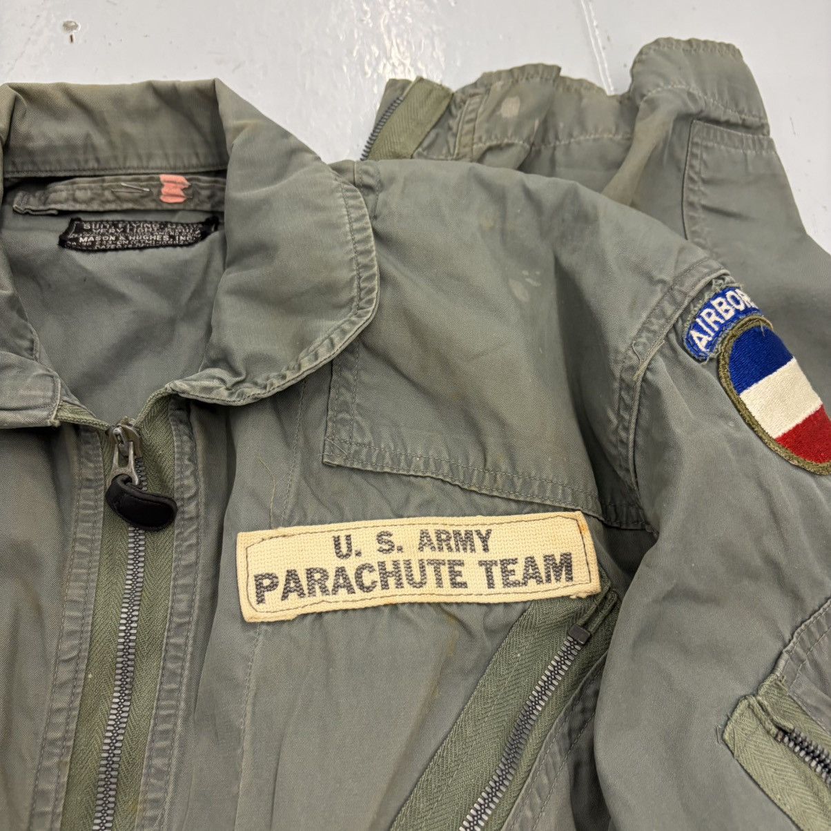 Other Vintage 50s USAF K-28 Green Flight Military Jumpsuit Size US 40 / EU 56 - 2 Thumbnail