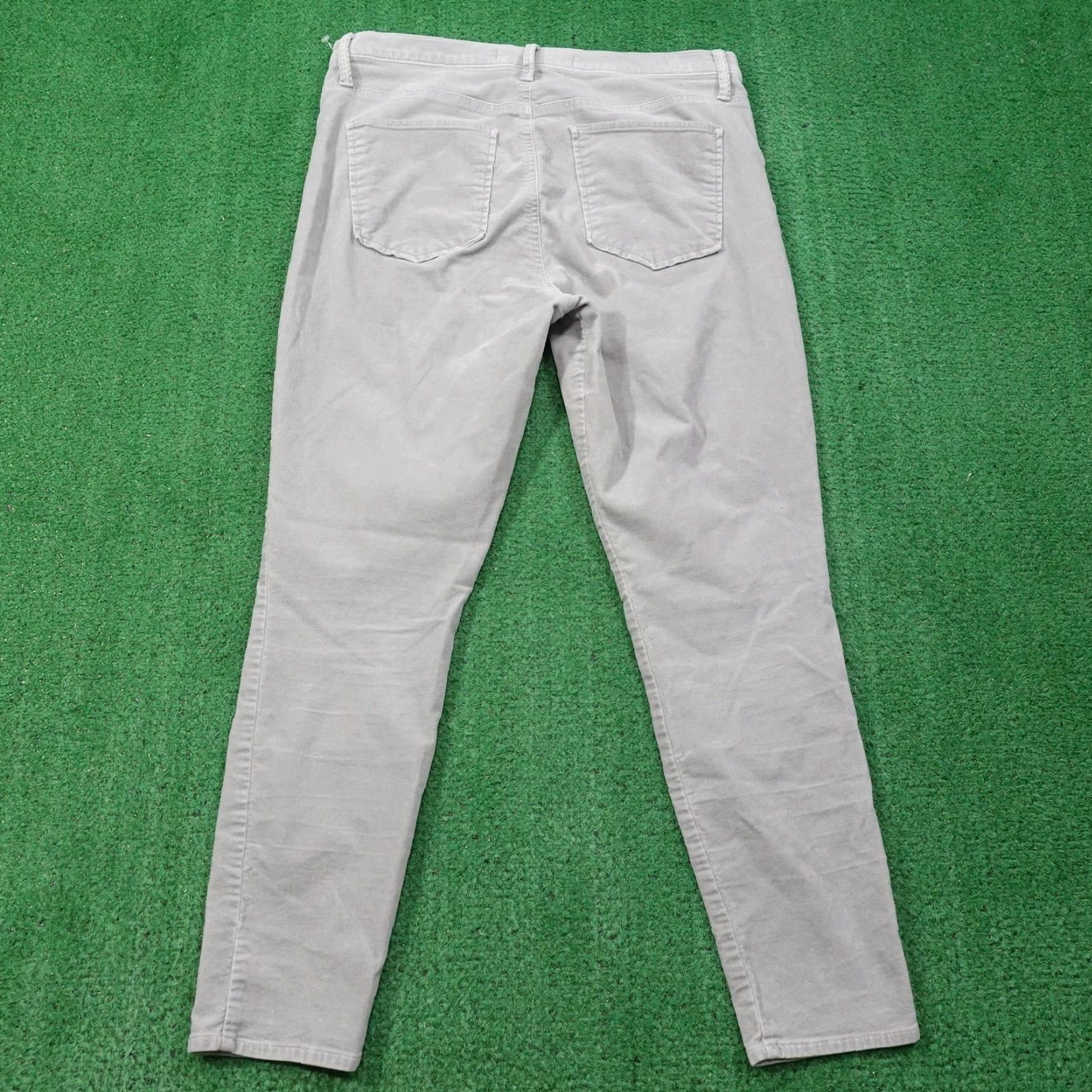 Gap Gap 1969 Jeans Womens 33 Gray True Skinny Super High Rise Stretch Felt Size 24" / US 00 / IT 34 - 4 Thumbnail
