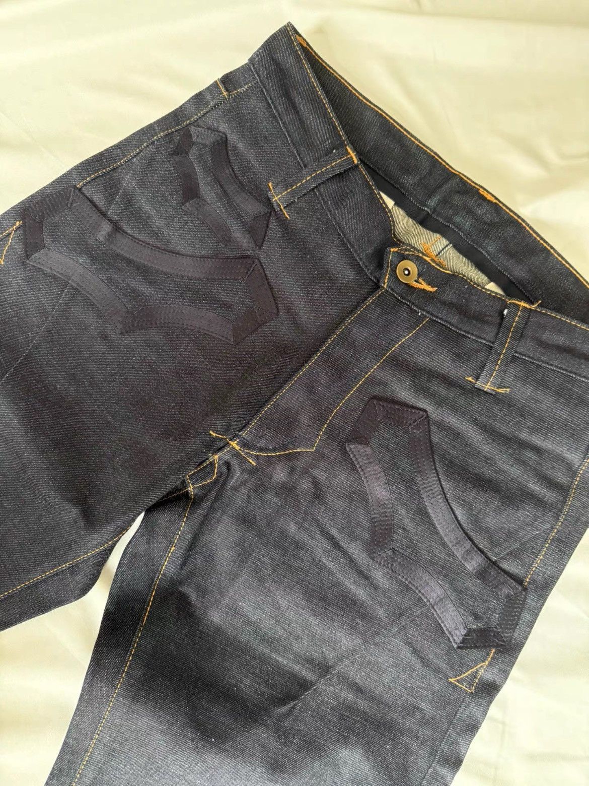 Number (N)ine Sz 2 Number Nine 09SS Patches Raw Denim Size US 30 / EU 46 - 2 Thumbnail