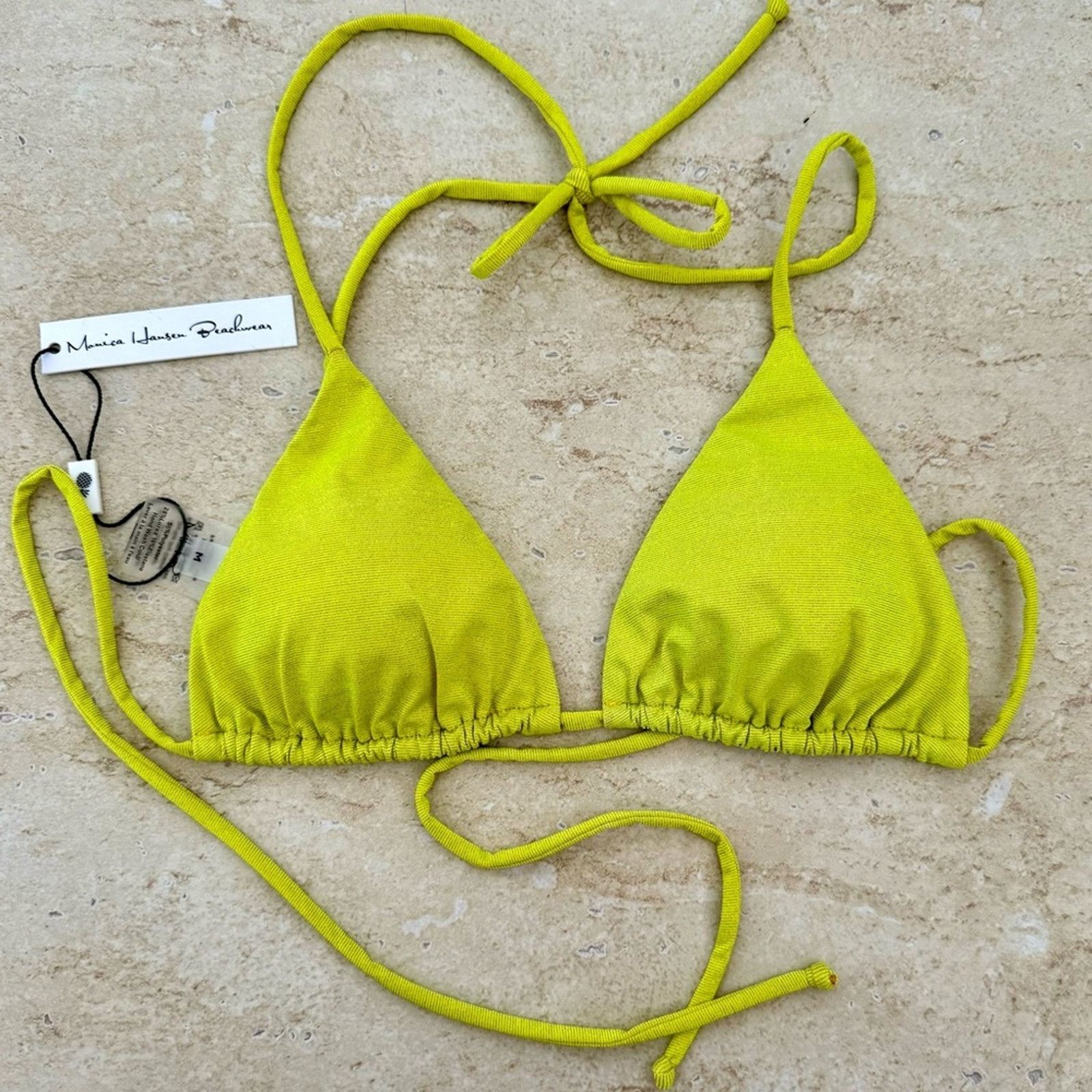 Other NWT!! Monica Hansen Green Swim Top, Shimmer, Size M Size M / US 6-8 / IT 42-44 - 1 Thumbnail