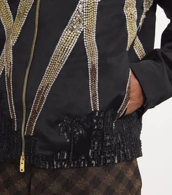 Amiri o1s1wg111125 Crystal Blouson Jacket in Multicolor Size US S / EU 44-46 / 1 - 2 Thumbnail