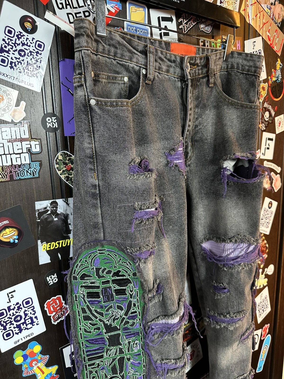 Ev Bravado × Who Decides War Who Decides War “Jesus and Maria” Fusion Denim Size US 32 / EU 48 - 8 Thumbnail