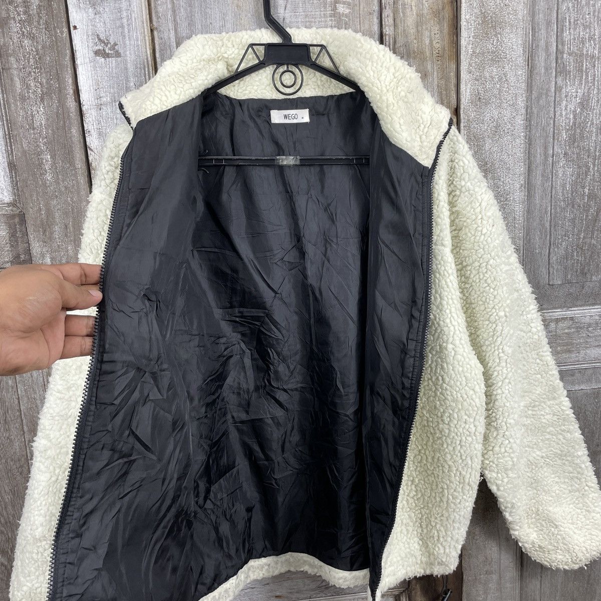Wego Deep Pile Fleece Sherpa Jacket