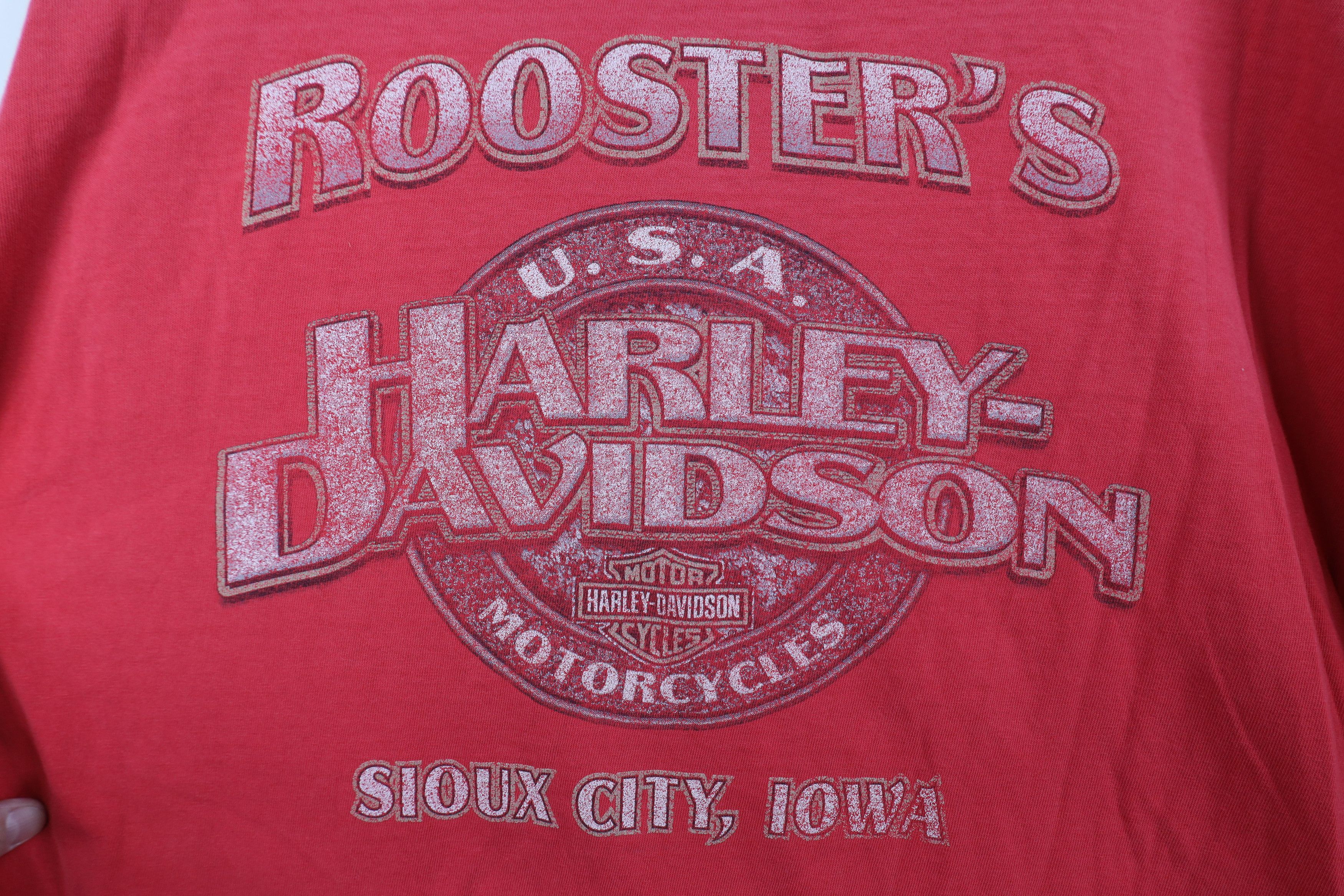 Harley Davidson Vintage Y2K Harley Davidson Spell Short Sleeve T-Shirt Red Size US XL / EU 56 / 4 - 12 Thumbnail