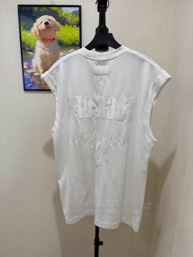 Vetements Vetements White Sleeveless T-Shirt Size US XS / EU 42 / 0 - 2 Thumbnail
