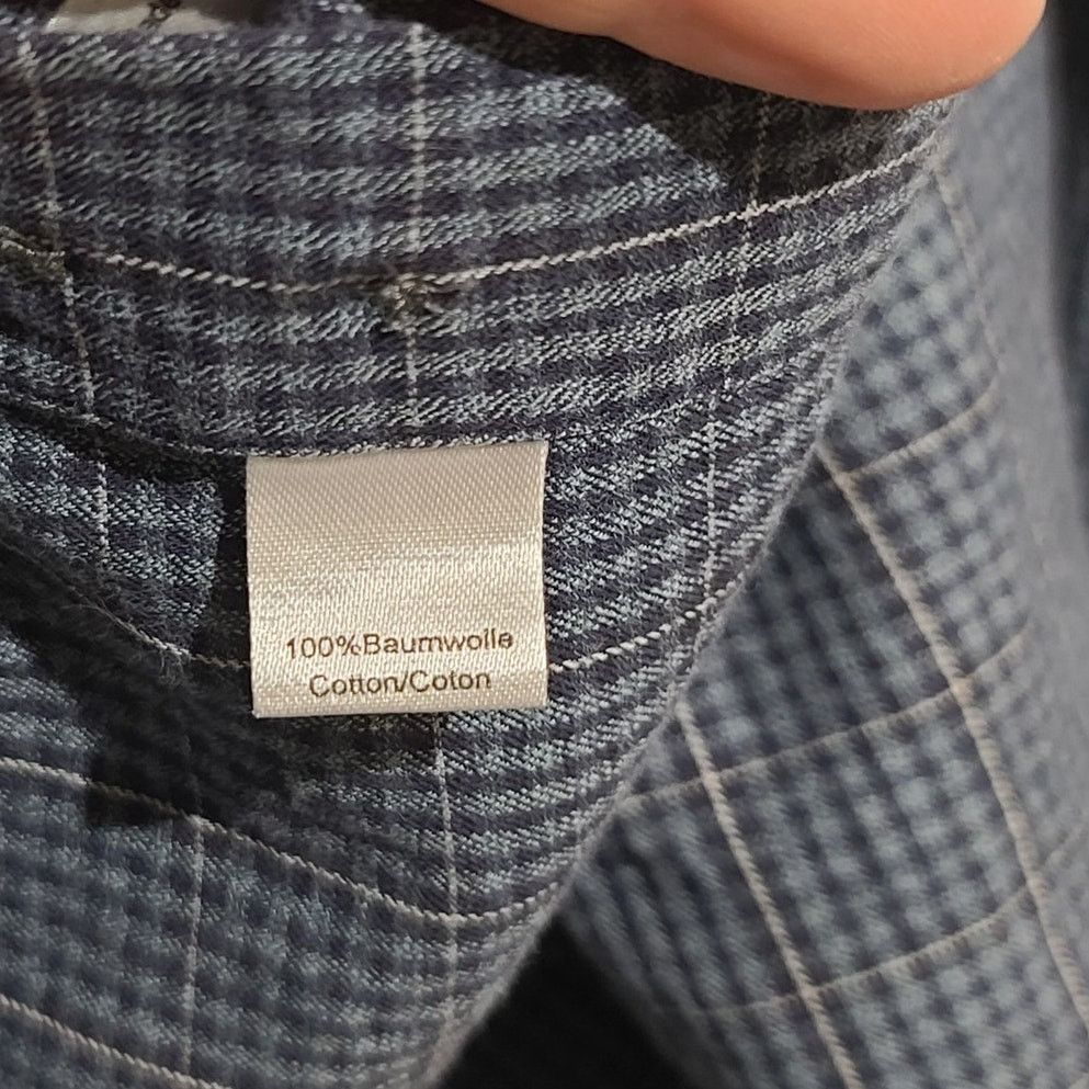 Ledbury Ledbury Slim Fit Gingham Plaid Cotton Twill Button Shirt Size US L / EU 52-54 / 3 - 5 Thumbnail