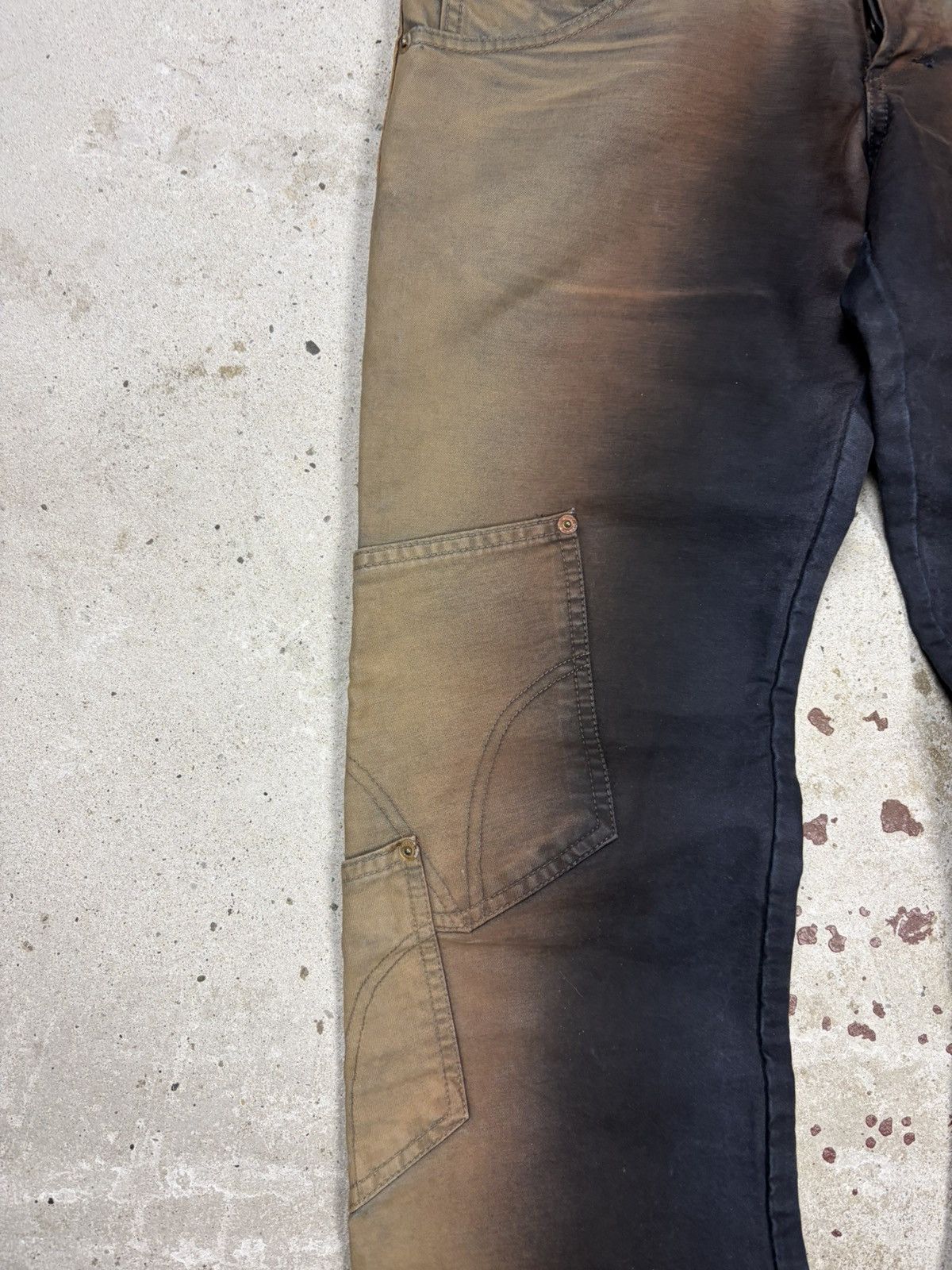 Dolce & Gabbana FW 2003 Dolce & Gabbana Utility Bronze Gradient Cargo Pants Size US 30 / EU 46 - 6 Thumbnail