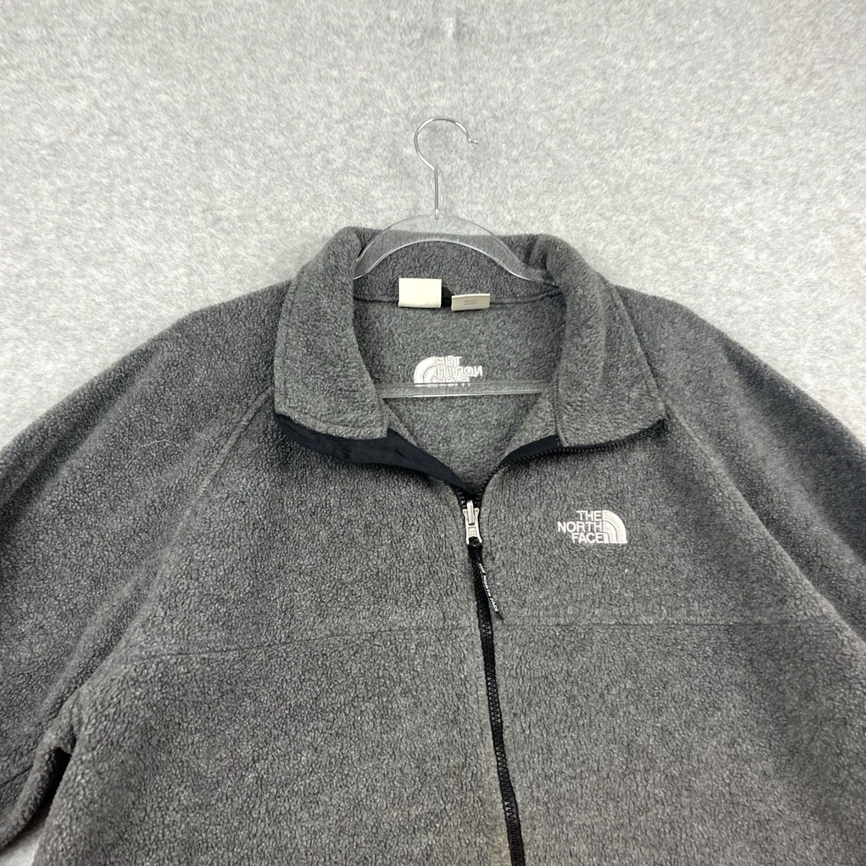 The North Face VINTAGE The North Face Fleece Jacket Mens XL Gray Full Zip Pockets Outdoor 90s Size US XL / EU 56 / 4 - 3 Thumbnail