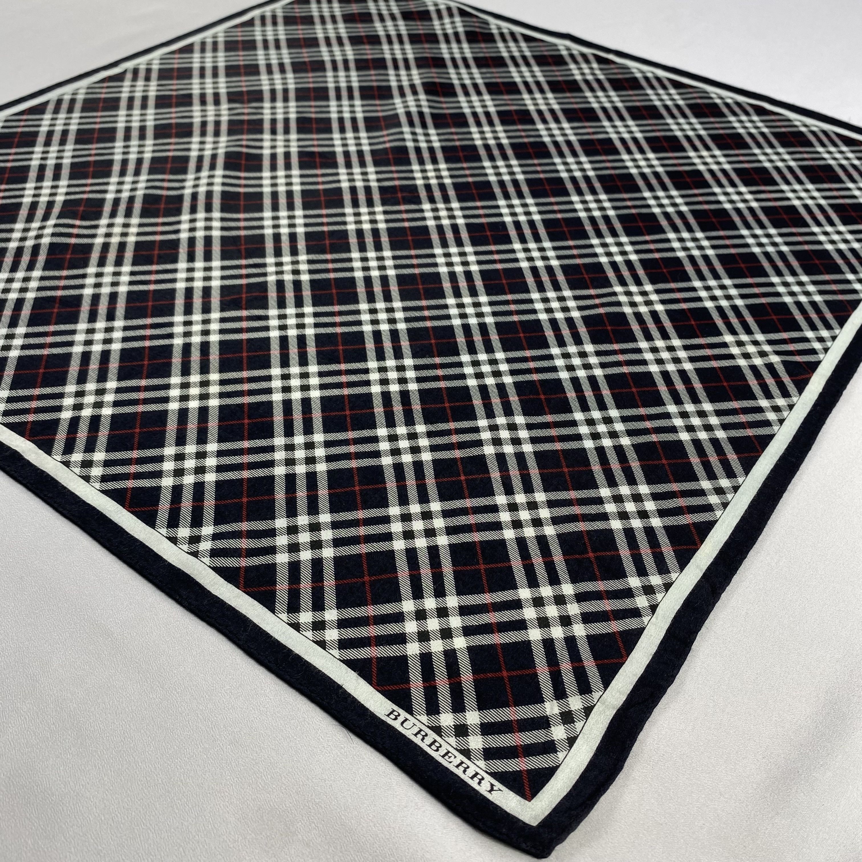 Burberry × Vintage Burberry Handkerchief / Neckerchief / Bandana-P1896 Size ONE SIZE - 2 Thumbnail