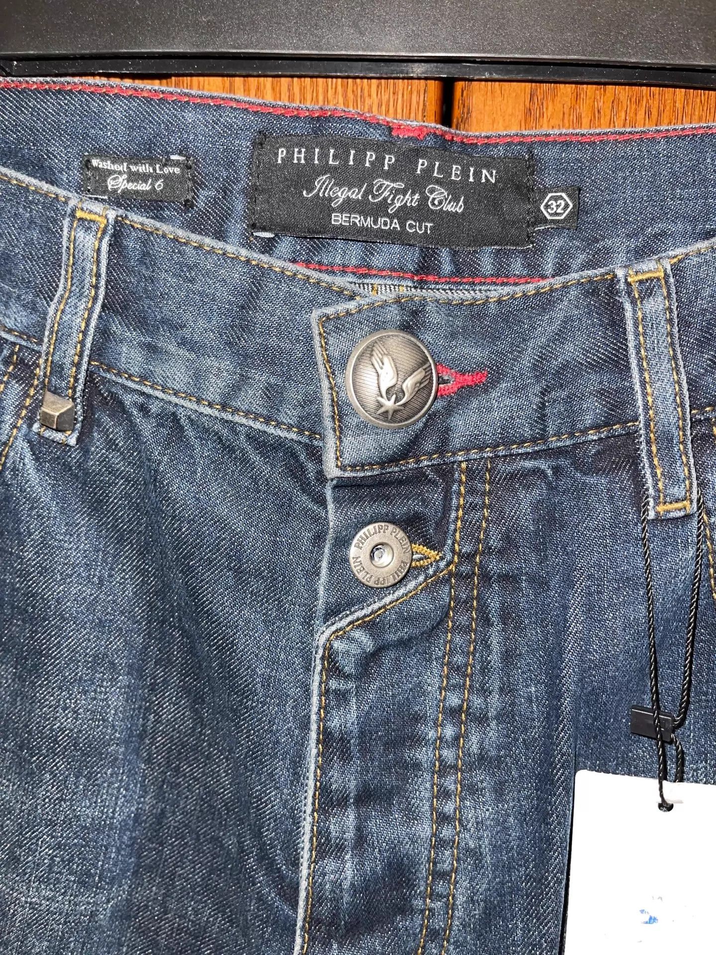Philipp Plein Philipp Plein Color Blocked Slim Denim Short 32 NWT Size US 32 / EU 48 - 5 Thumbnail