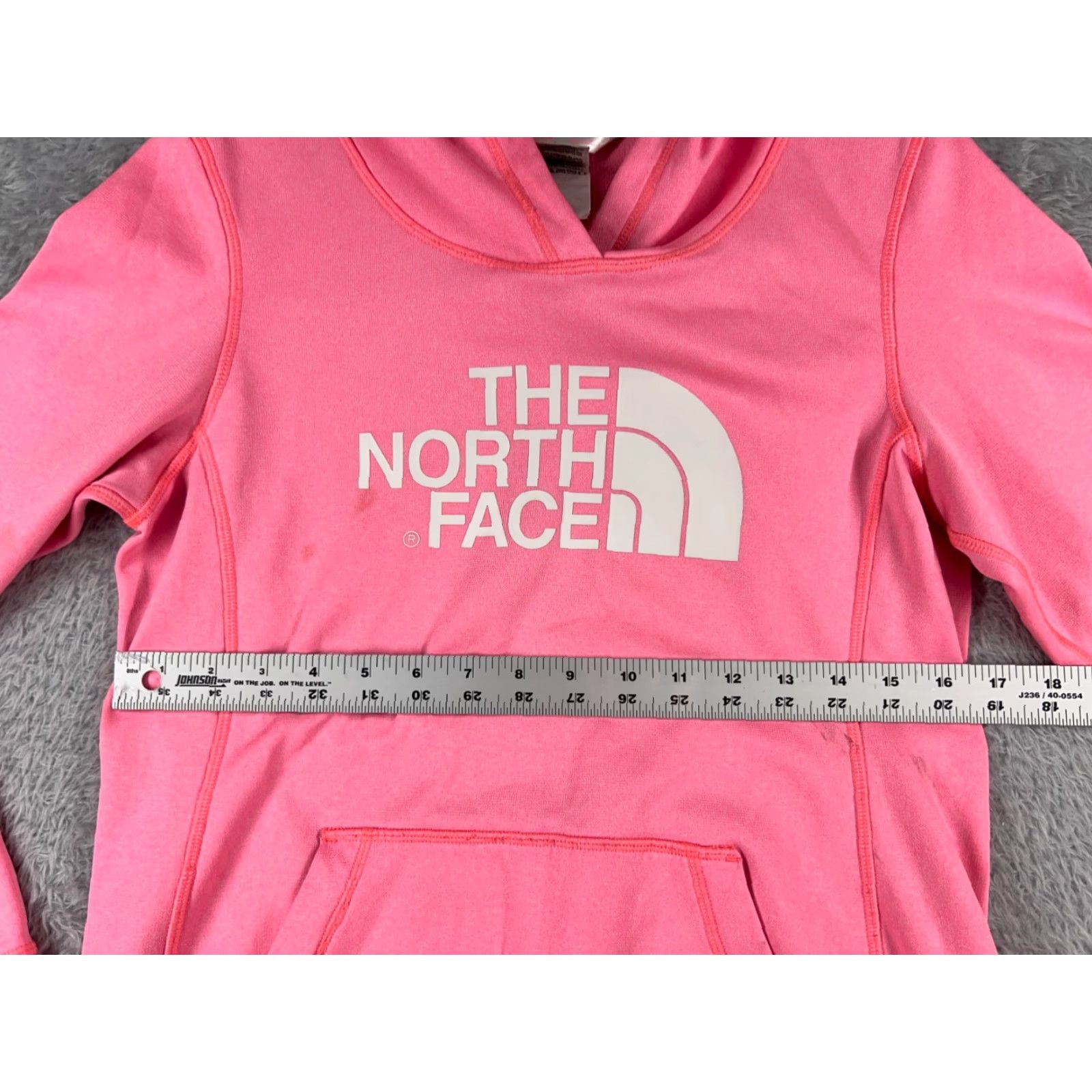 The North Face The North Face Hoodie Womens Small Pink Logo Pocket 100% Polyester Read Size S / US 4 / IT 40 - 7 Thumbnail
