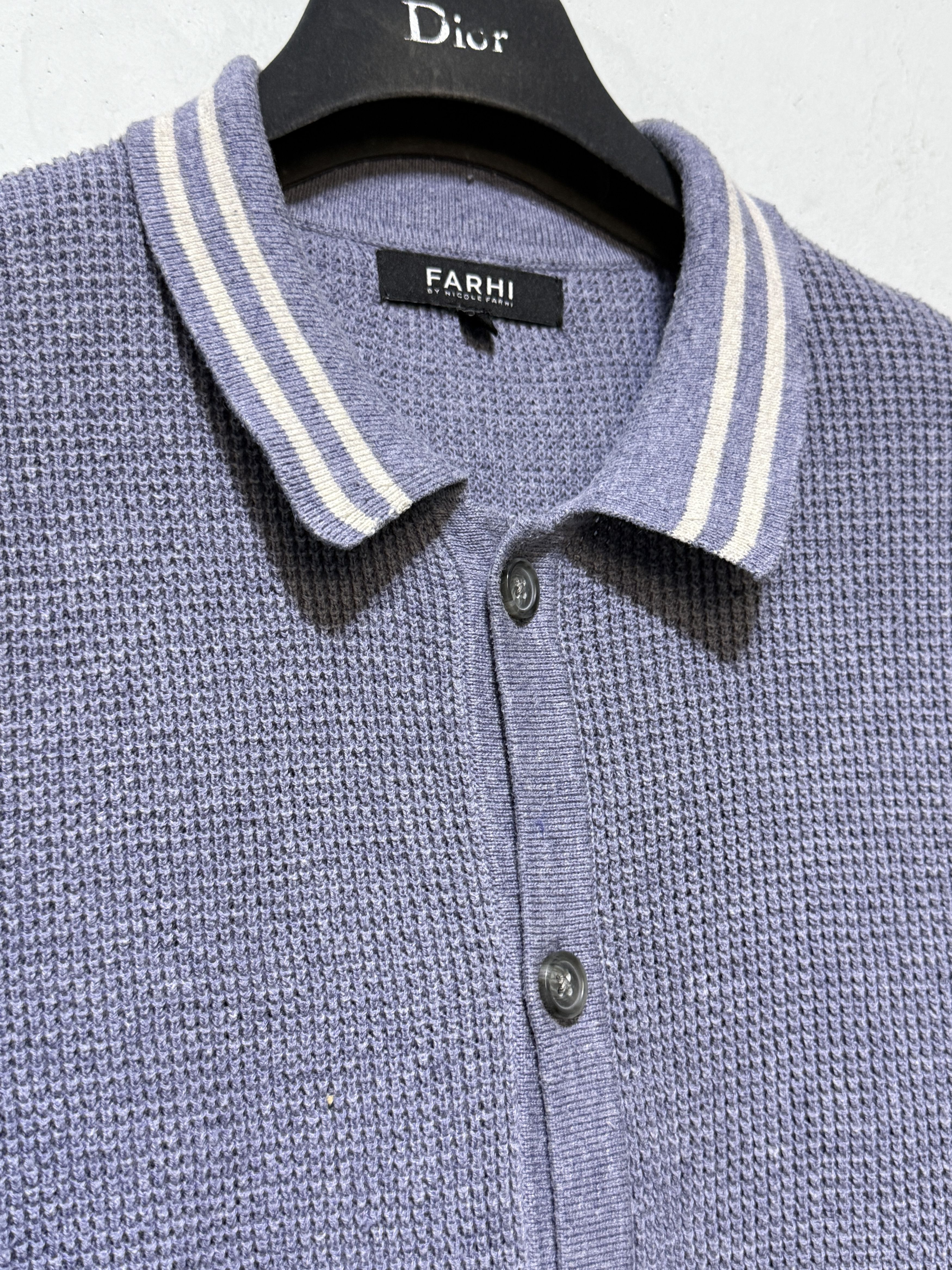 Nicole Farhi Heavy knitted polo tshirt size L Nicole farhi old money Size US L / EU 52-54 / 3 - 4 Thumbnail